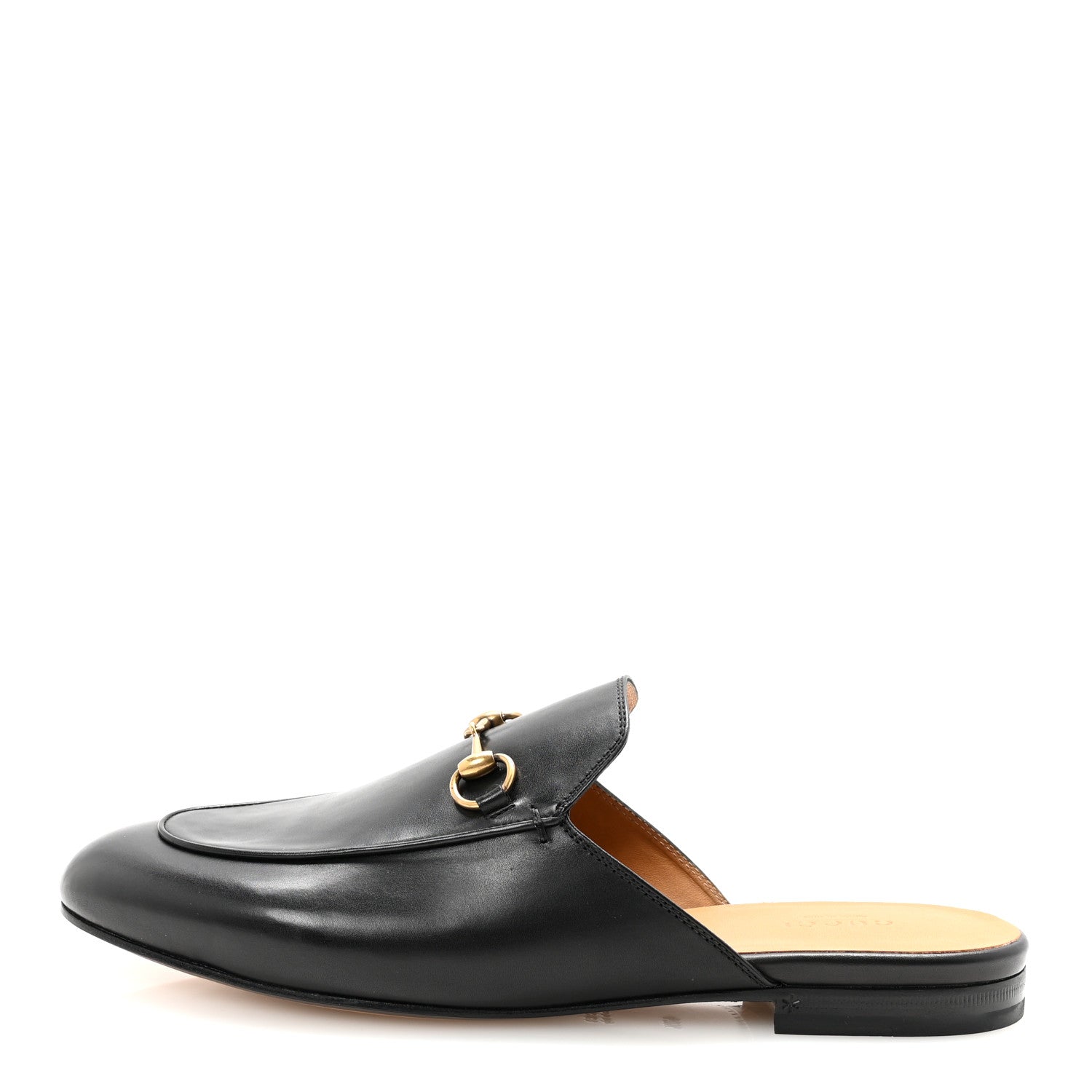 Calfskin Womens Princetown Slippers 40.5 Black