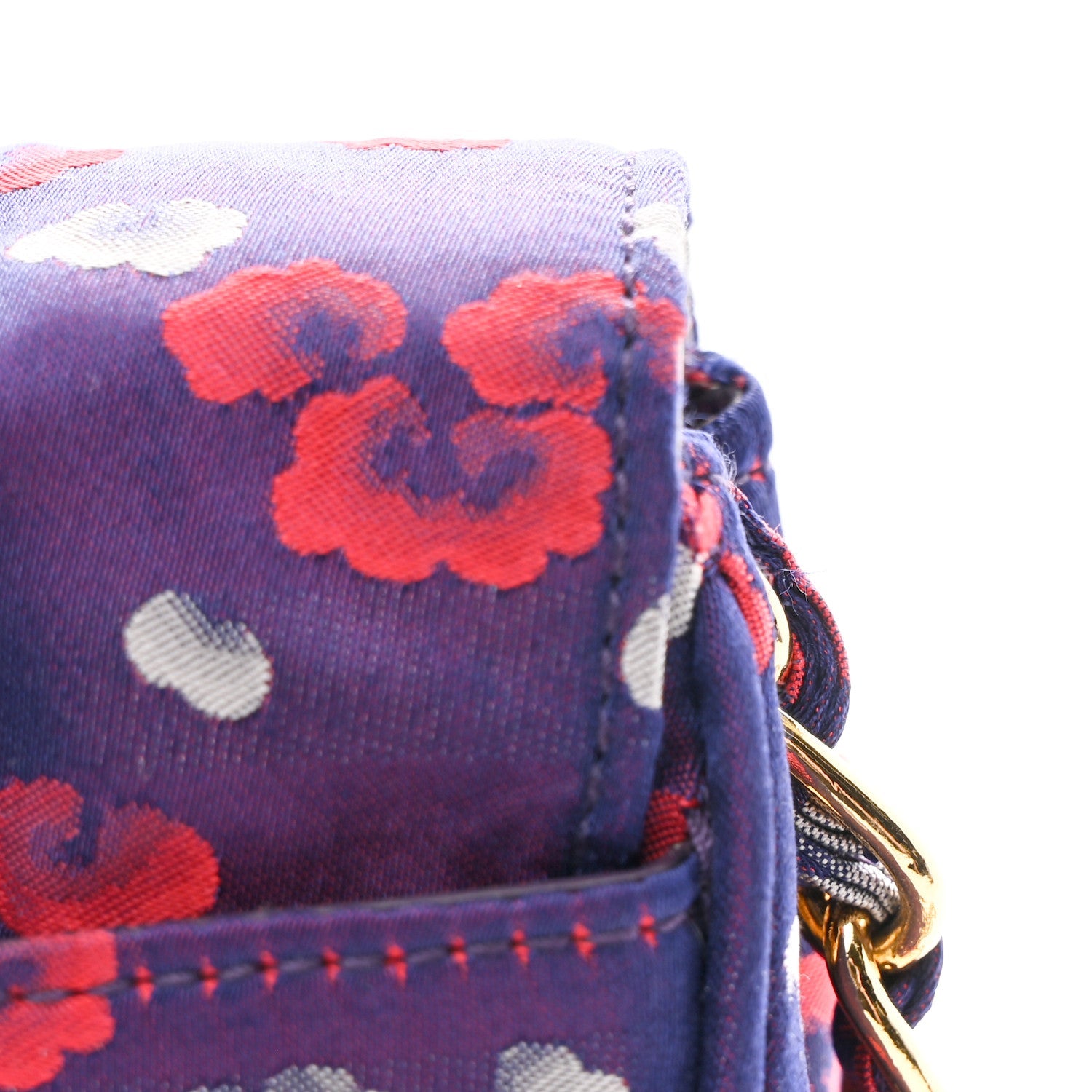 Tessuto Nylon Lurex Embroidered Flap Viola