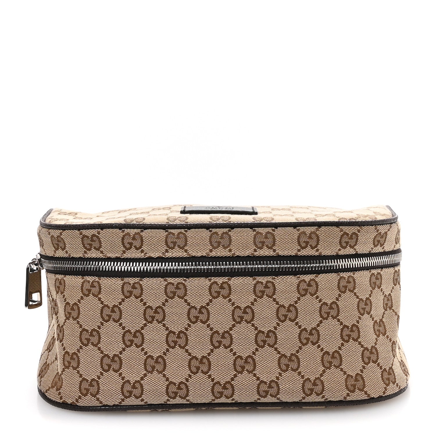 Monogram Dollar Calfskin Waist Pouch Beige Ebony Testa di Moro Marrone Scuro