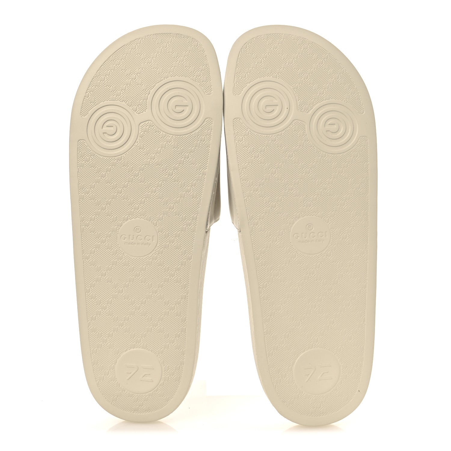Nappa Interlocking G Rainbow Womens Pursuit Slide Sandals 41 Mystic White