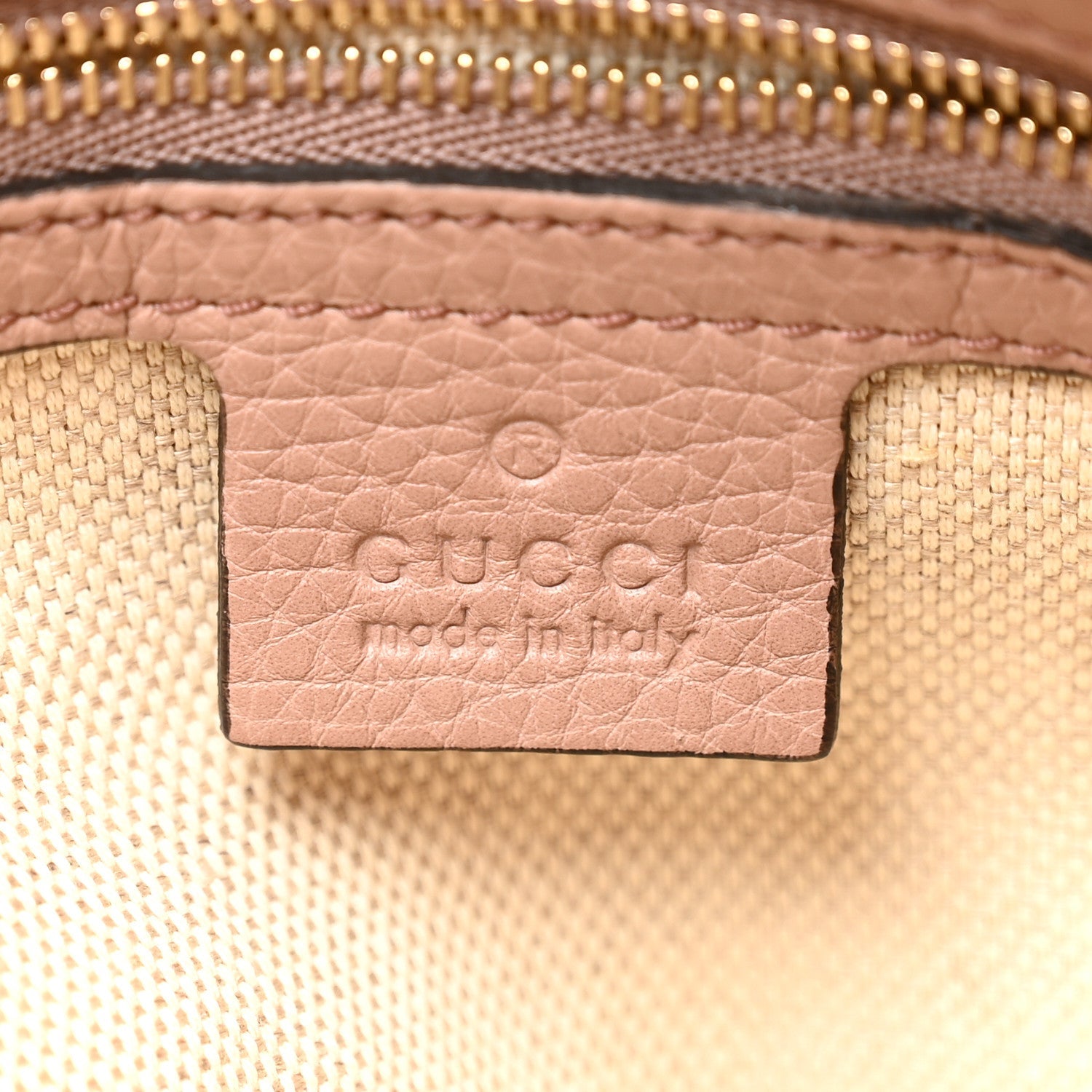 Pebbled Calfskin Medium Soho Chain Shoulder Bag Camelia