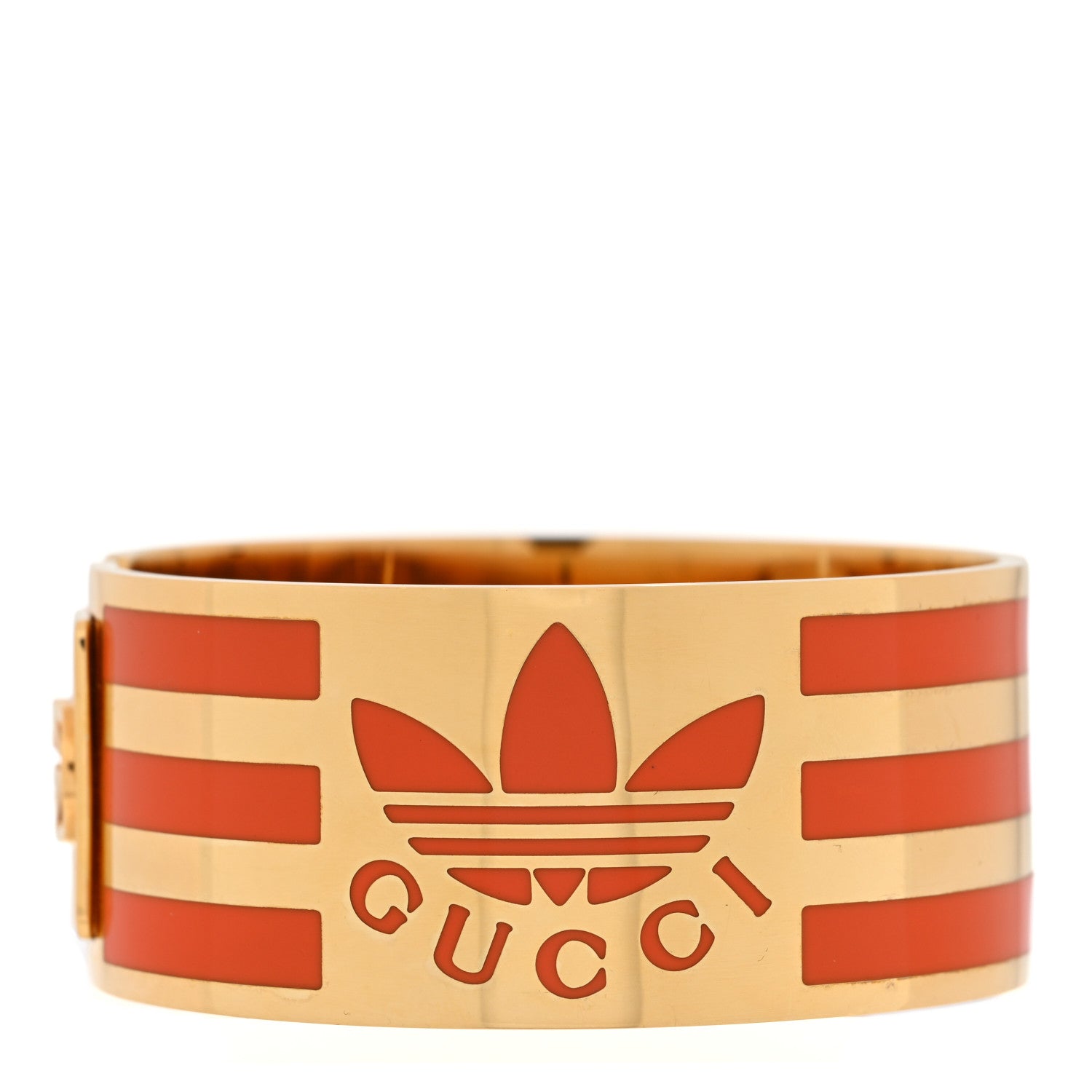 X ADIDAS Metal Enamel Cuff Bracelet S Orange