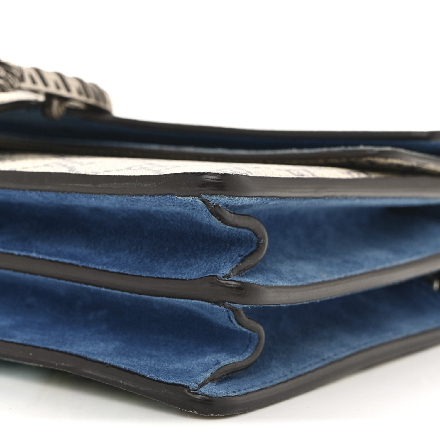 GG Supreme Monogram Blooms Small Dionysus Shoulder Bag Beige Navy Vintage Blue
