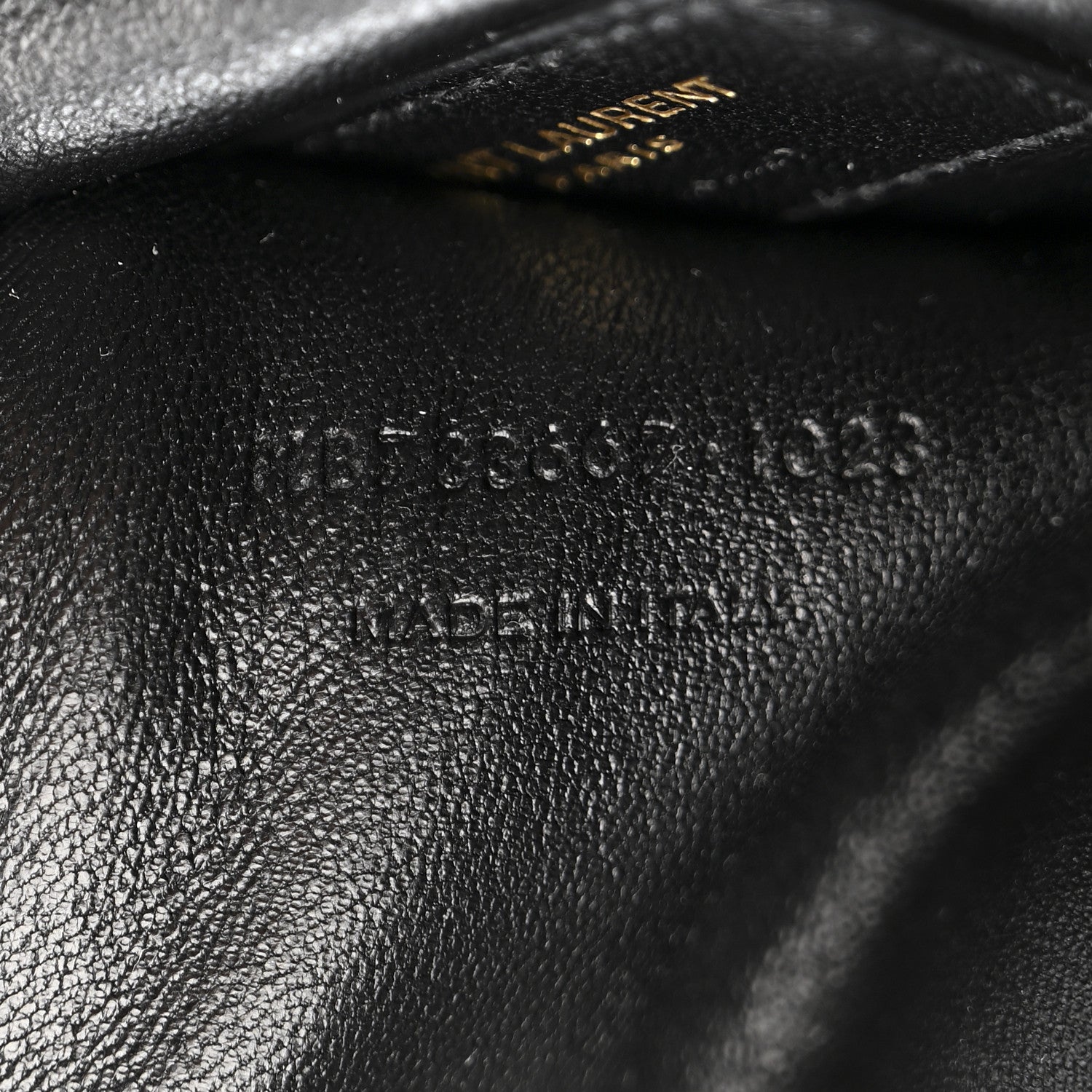 Lambskin Quilted Gaby Zipped Pouch Dark Cork