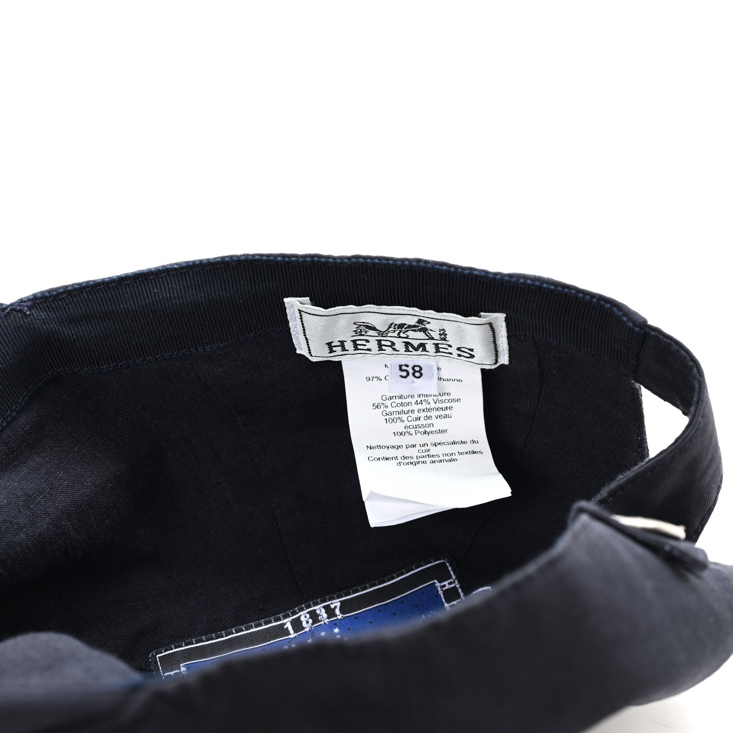 Cotton Miles H Cut Hat 58 Marine Indigo