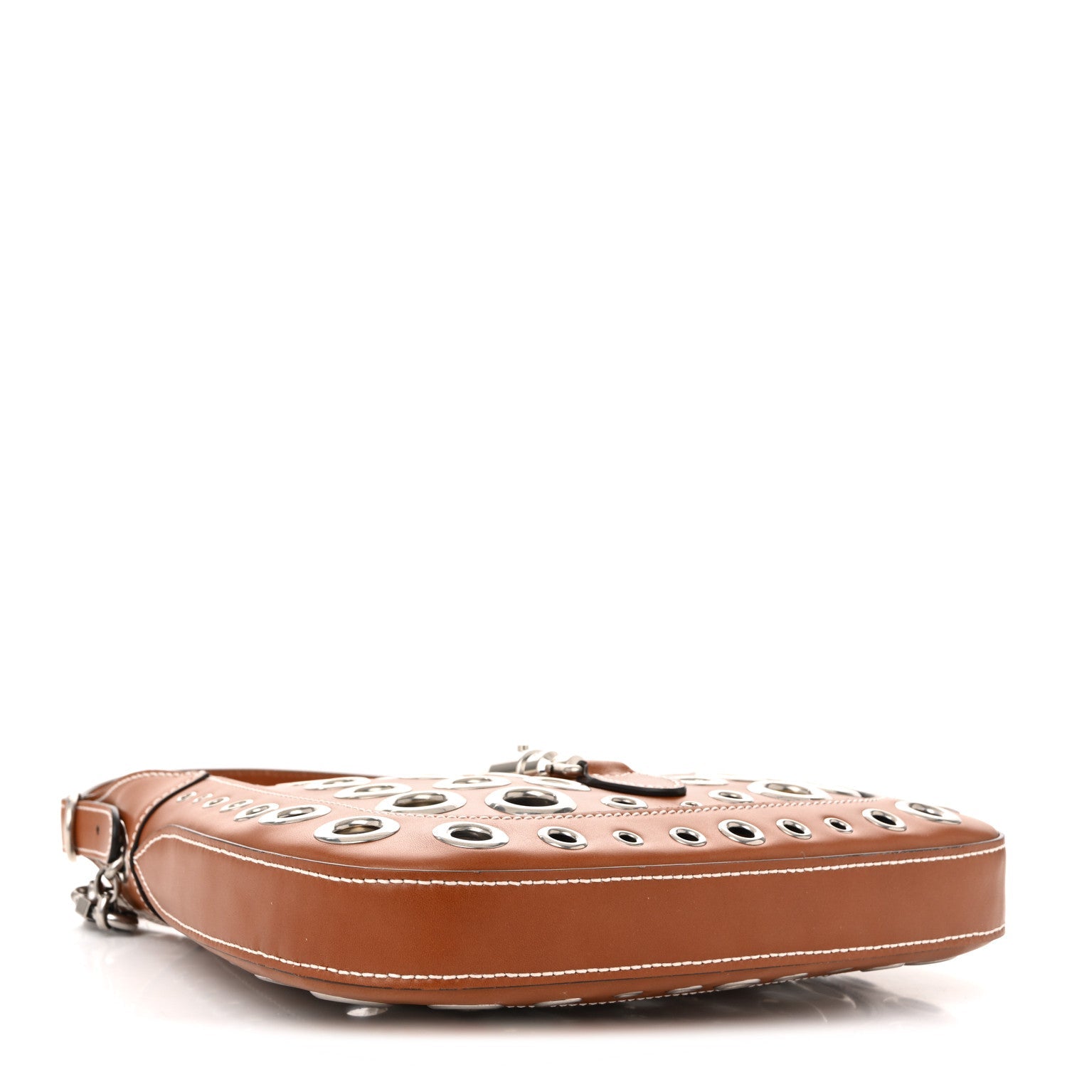 Calfskin Ha Ha Ha Jackie 1961 Eyelet Hobo Cuir