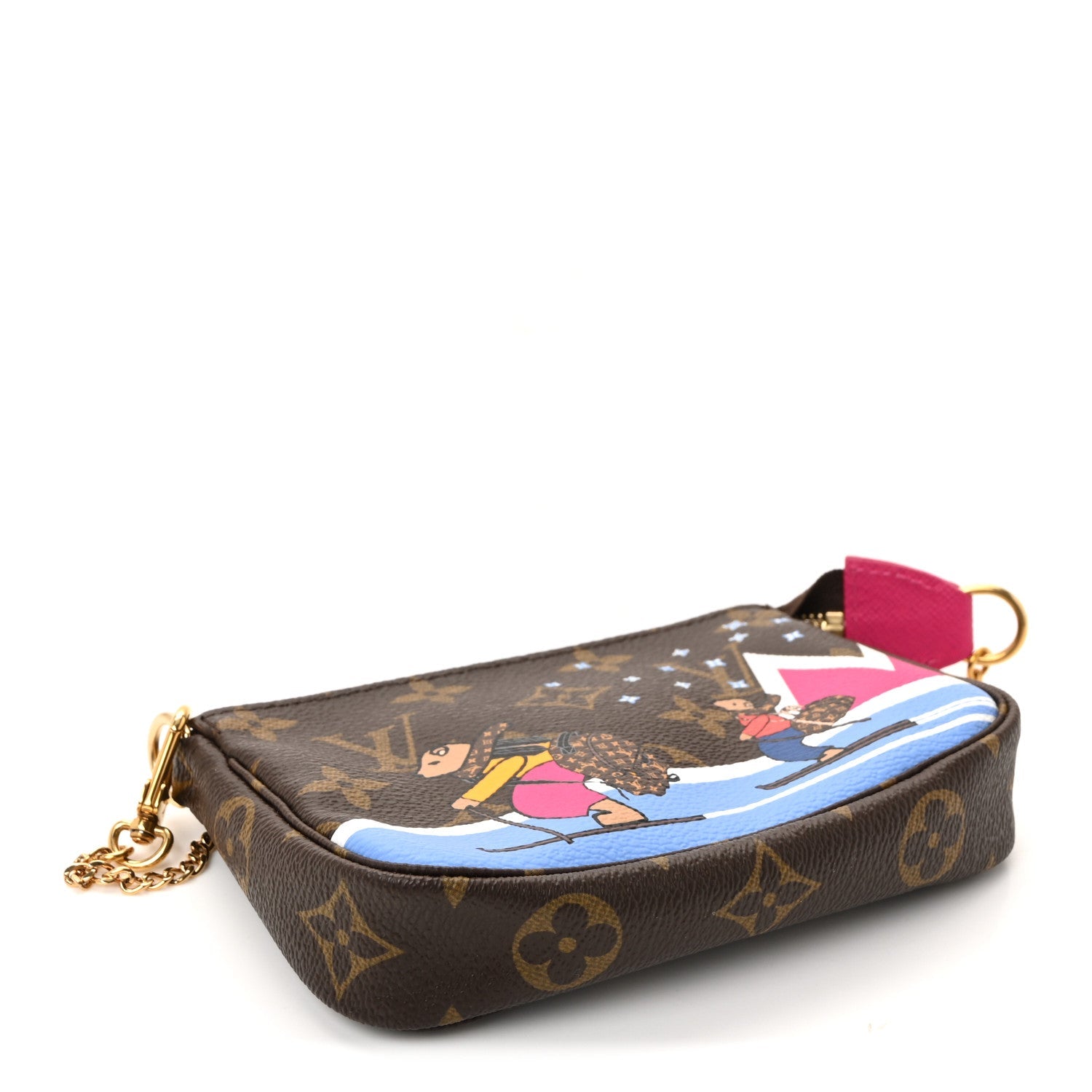 Monogram 2018 Christmas Animation Mini Bears Pochette Accessories