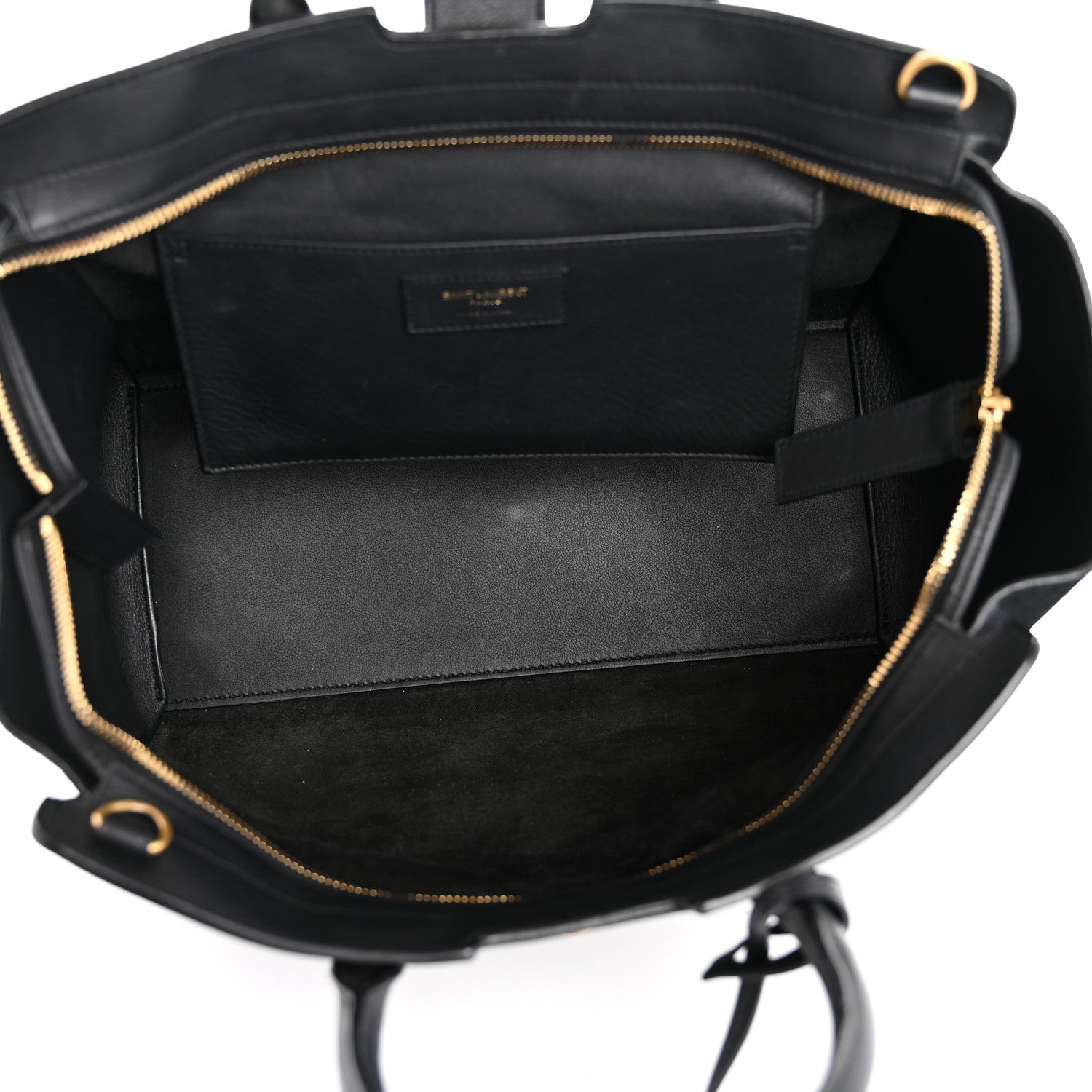 Calfskin Suede Small Monogram Downtown Cabas Black