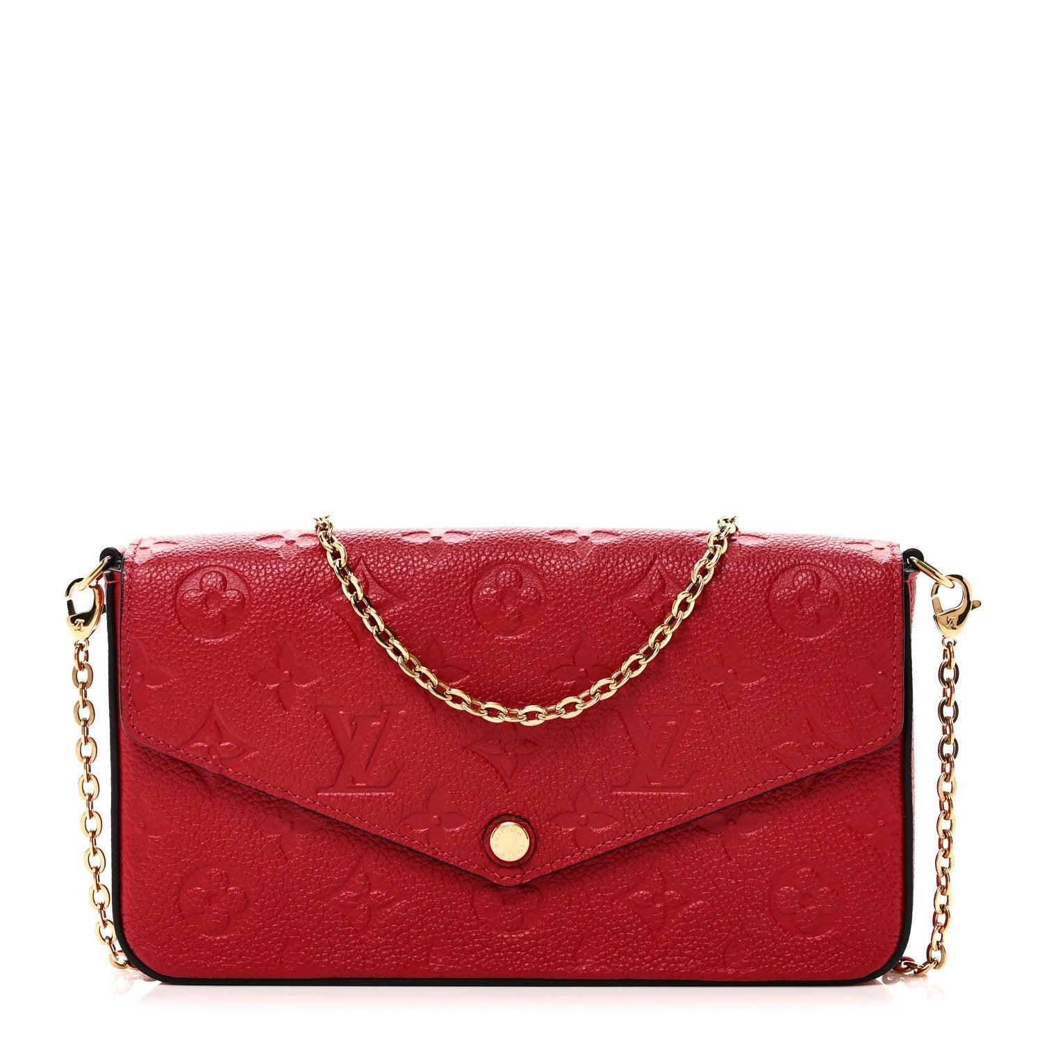 Empreinte Pochette Felicie Chain Wallet Scarlet
