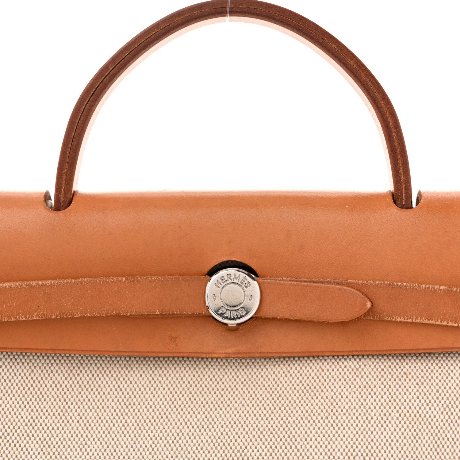 Toile Vache Calfskin Herbag PM 30 Black Natural