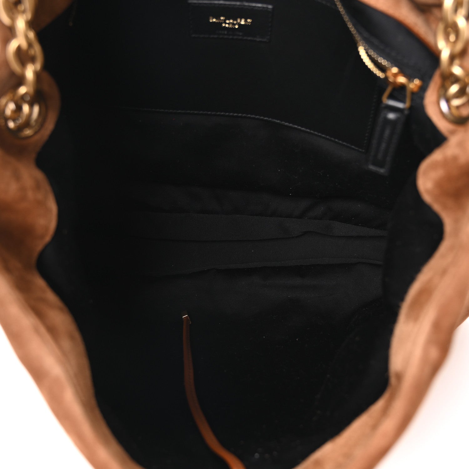 Suede Matelasse Monogram Large Jamie 4.3 Snuff