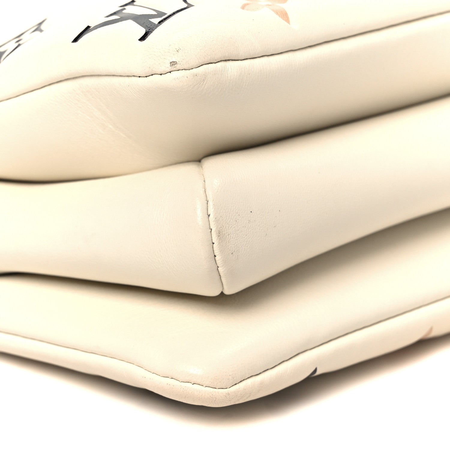 Lambskin Embossed Monogram Tricolor By The Pool Coussin BB Beige