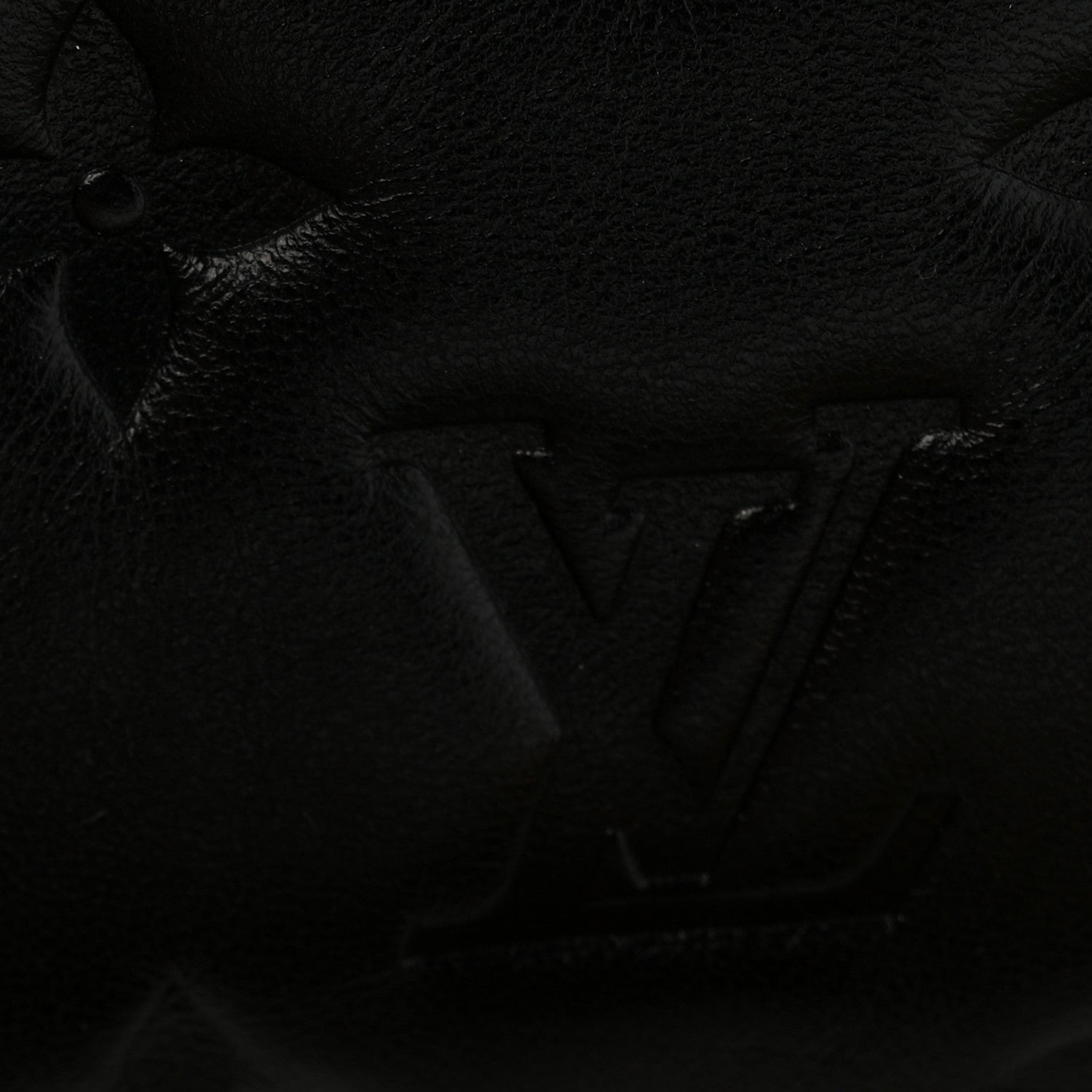 Lambskin Embossed Monogram Coussin BB Black