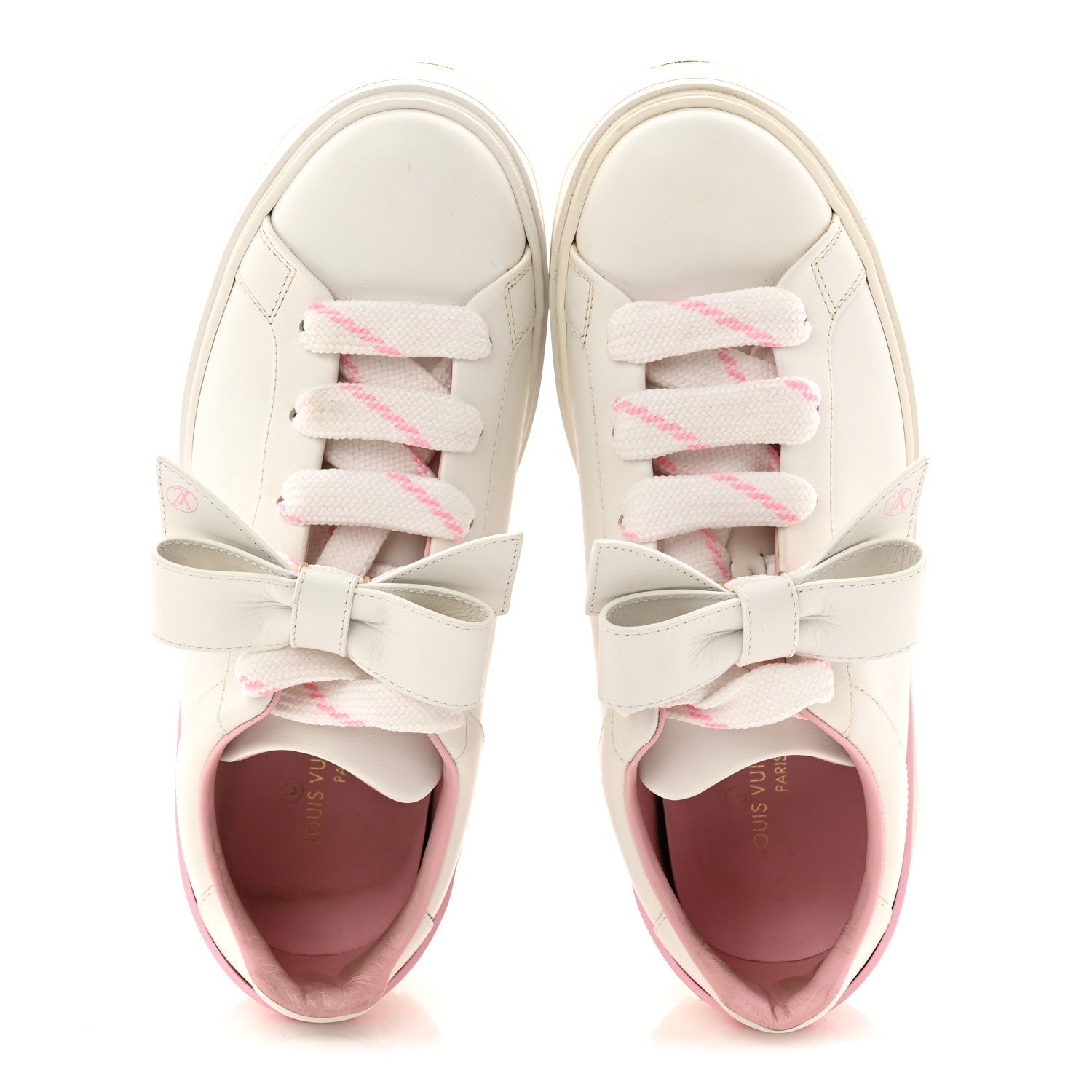 Time Out Bow Sneakers 37.5 White Pink