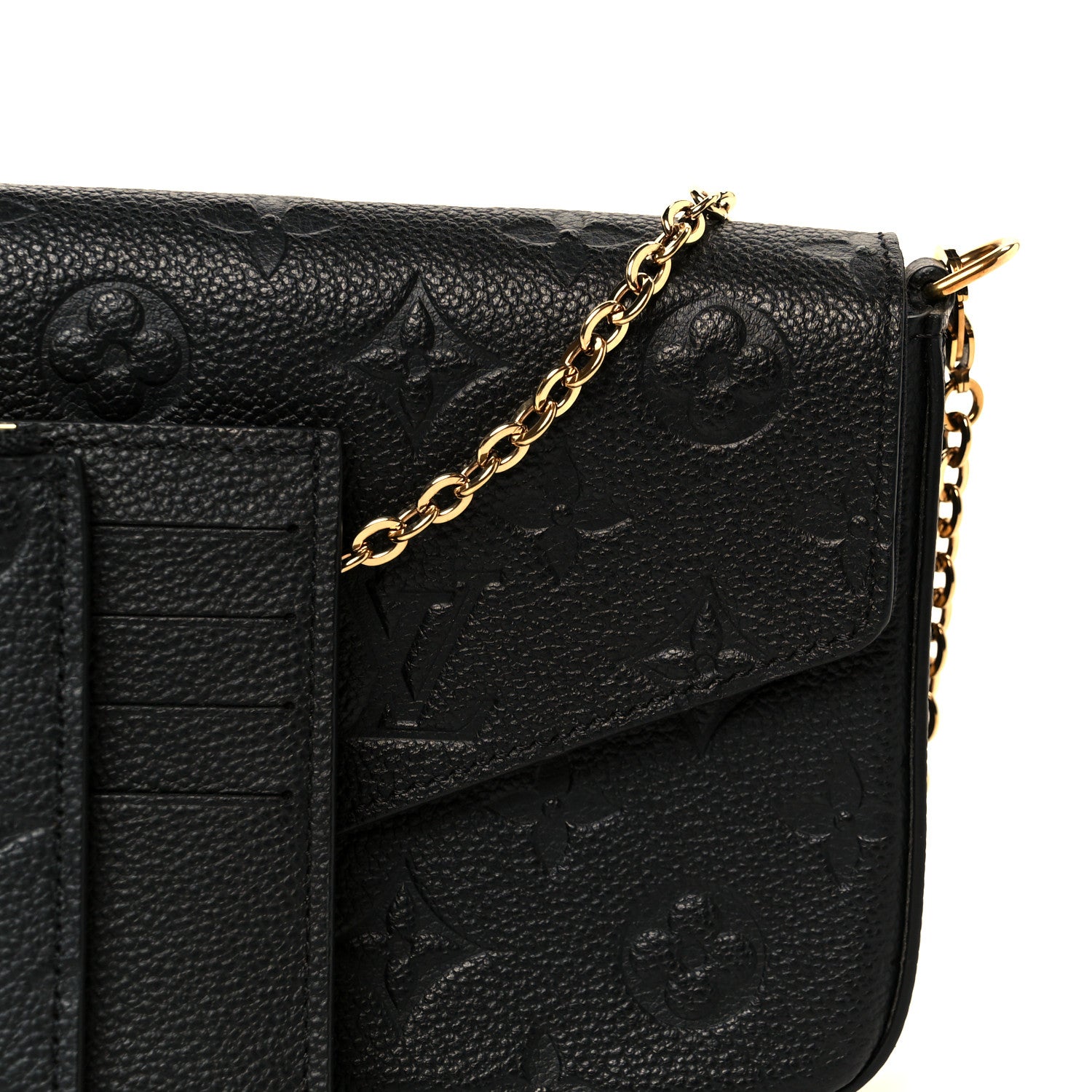 Empreinte Pochette Felicie Chain Wallet Black