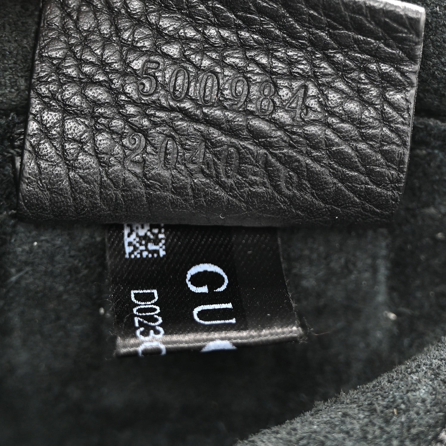Pebbled Calfskin Large Logo Portfolio Clutch Black