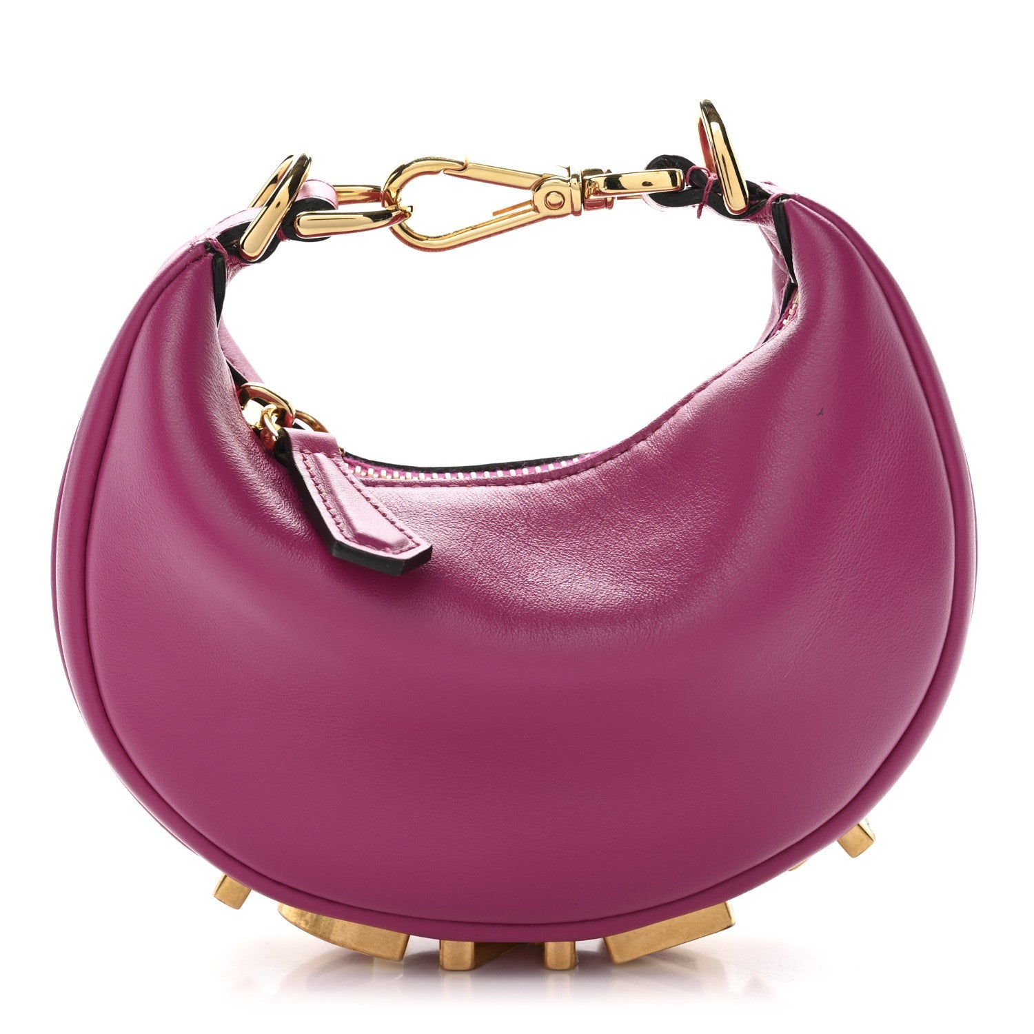 Vitello Grace New Matte Nano Fendigraphy Hobo Charm Ciclamino Pilar