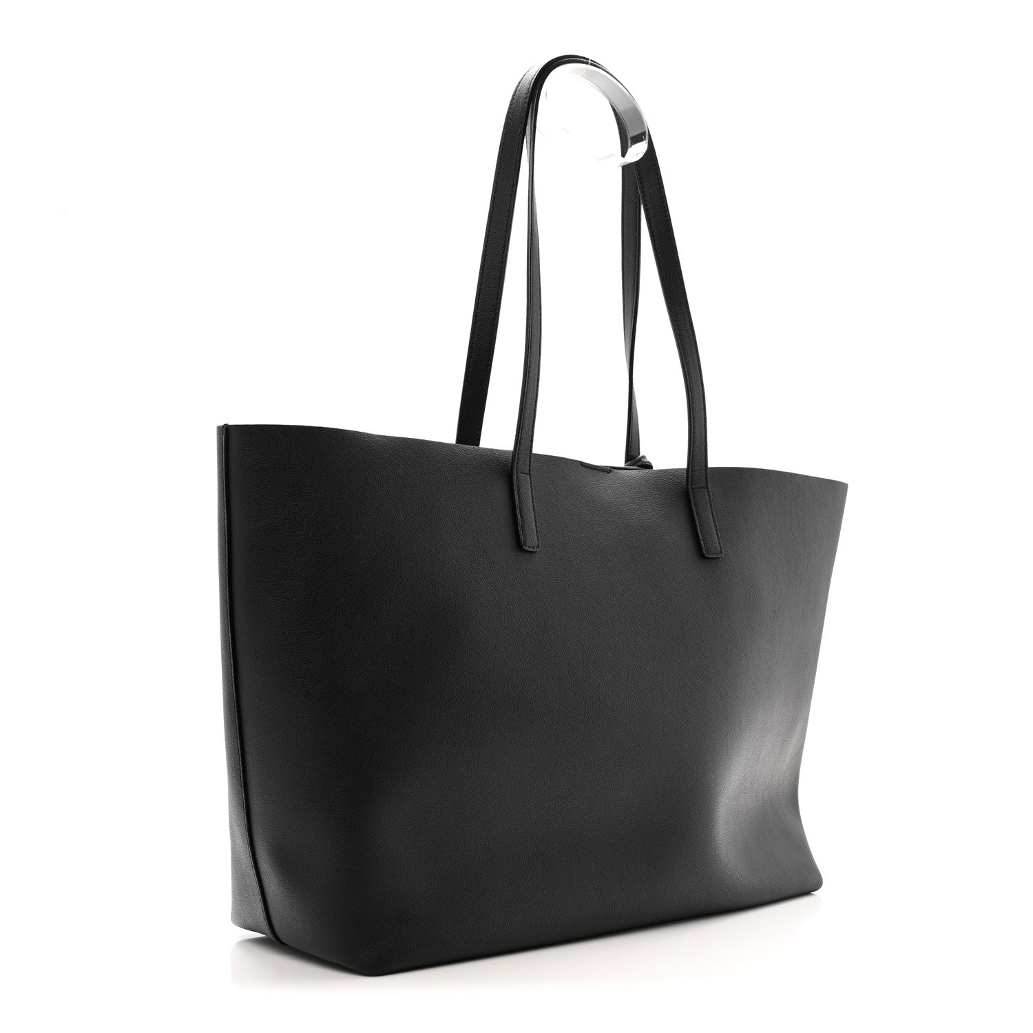 Calfskin Large Shopping Tote Black