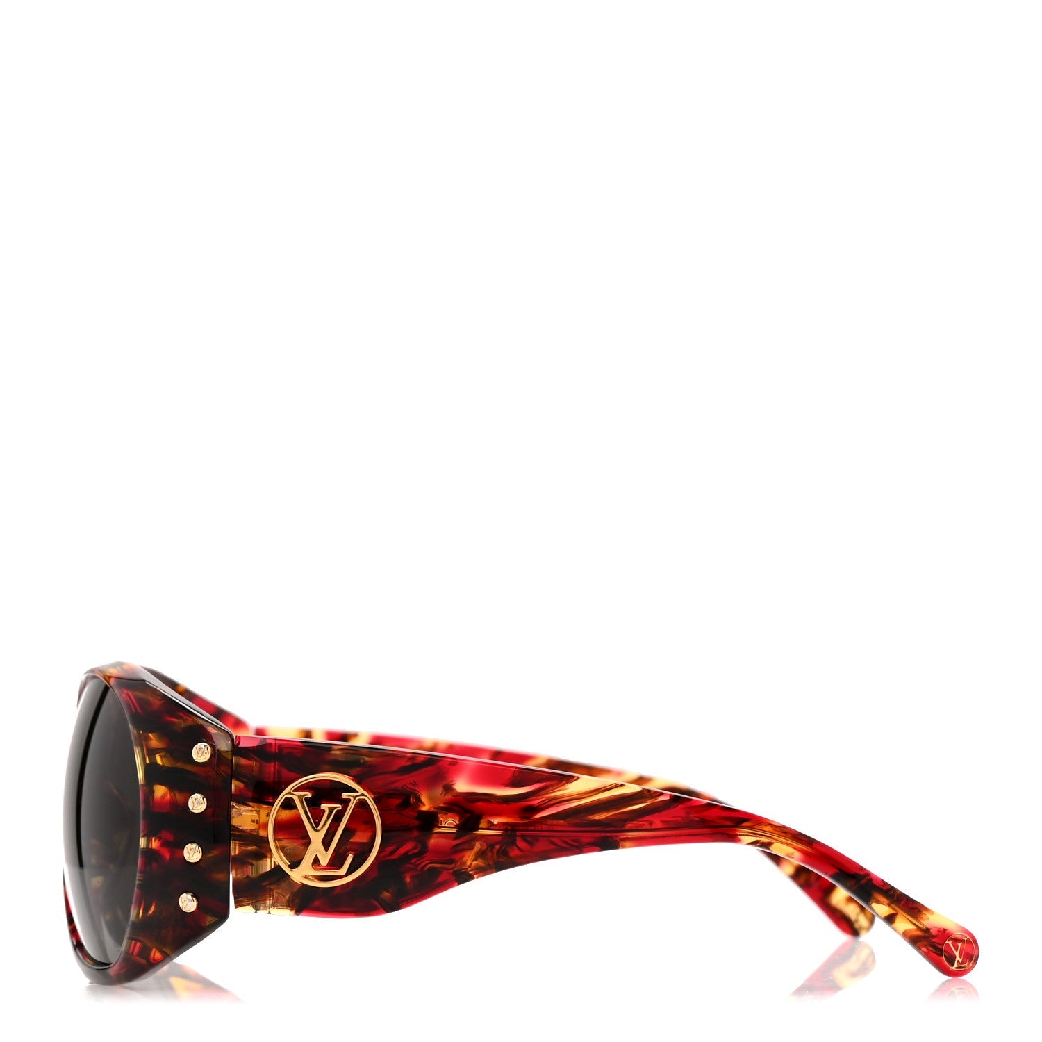 Acetate Studded Sunglasses Z1035U Dark Tortoise