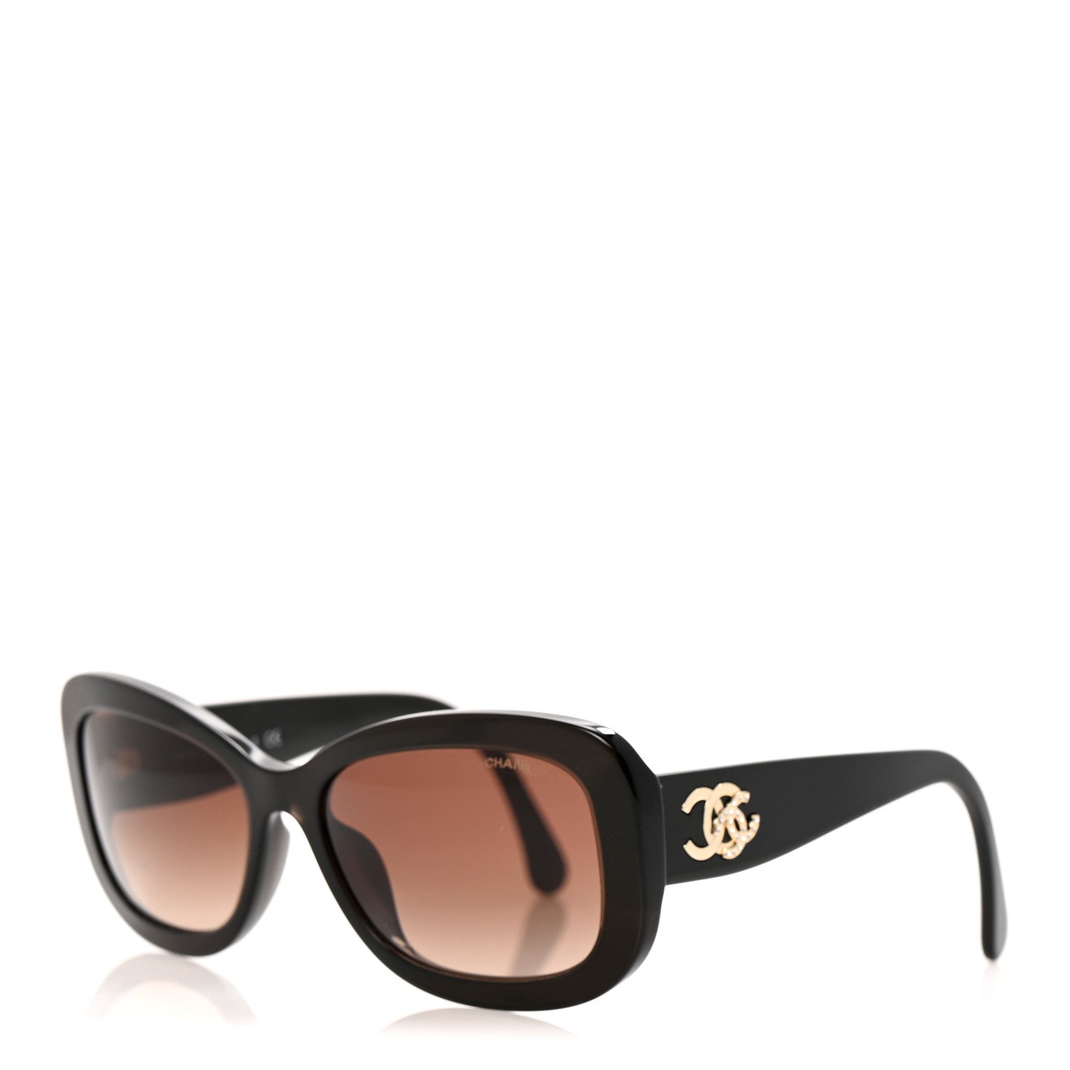 Acetate Rectangle CC Sunglasses 5468-B-A Brown