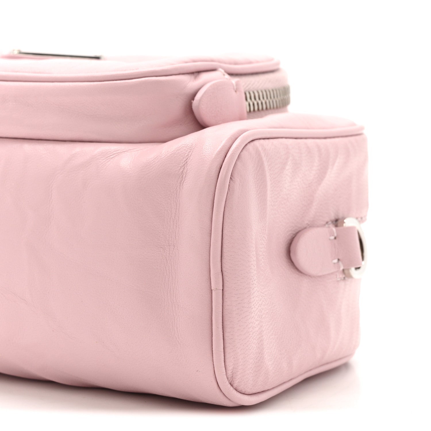 Nappa Antique Multi-Pocket Shoulder Bag Alabastro