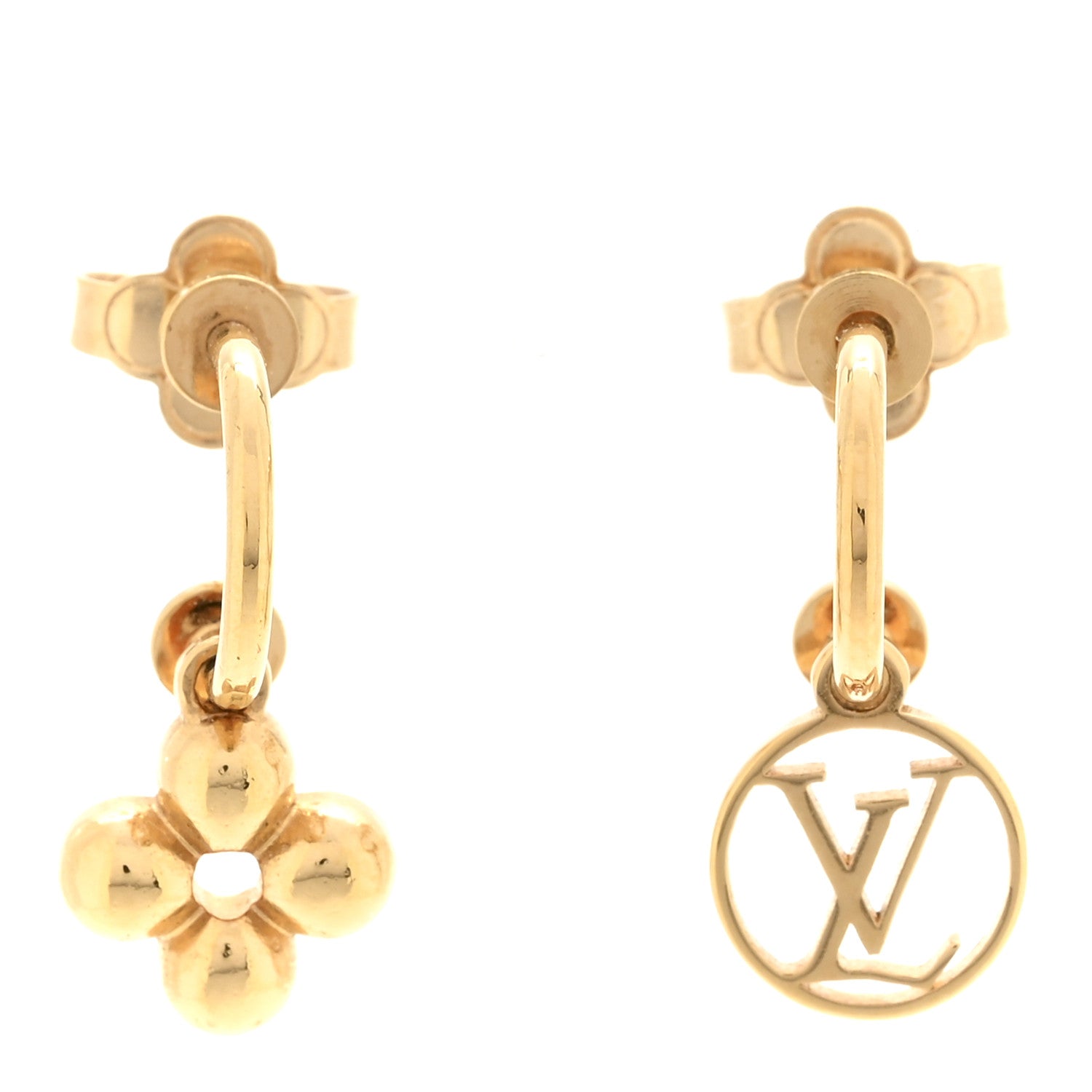 Brass Blooming Earrings Gold