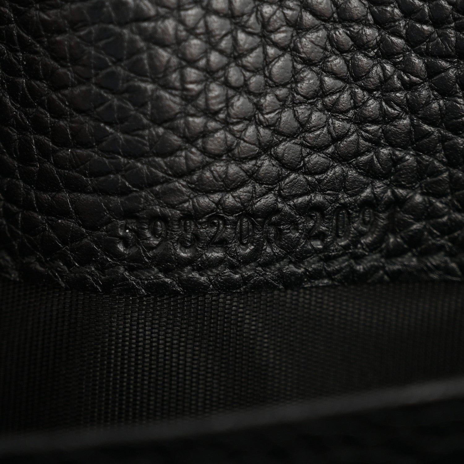 Pebbled Calfskin Large Soho Continental Wallet Black