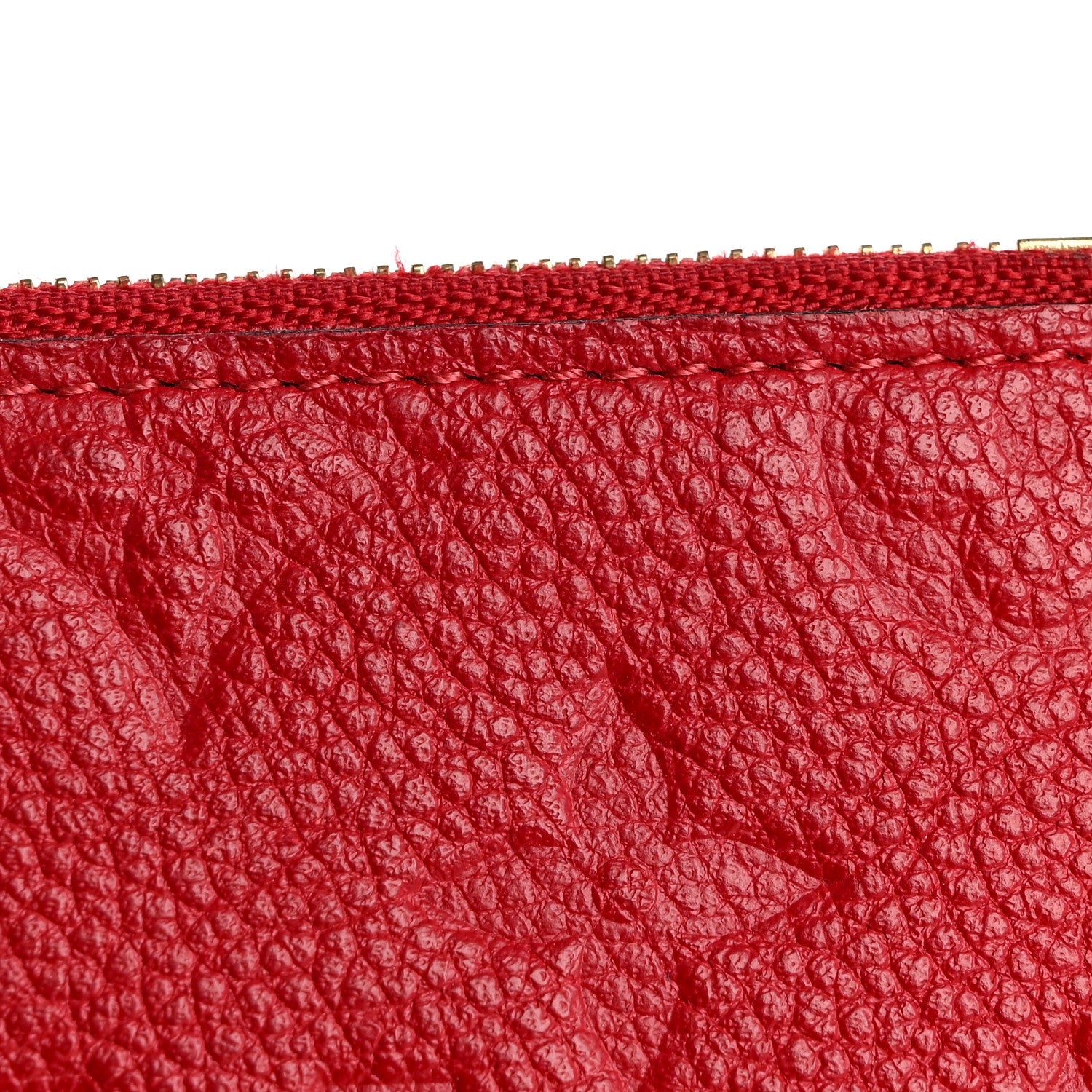 Empreinte Felicie Chain Wallet Zippered Insert Cherry