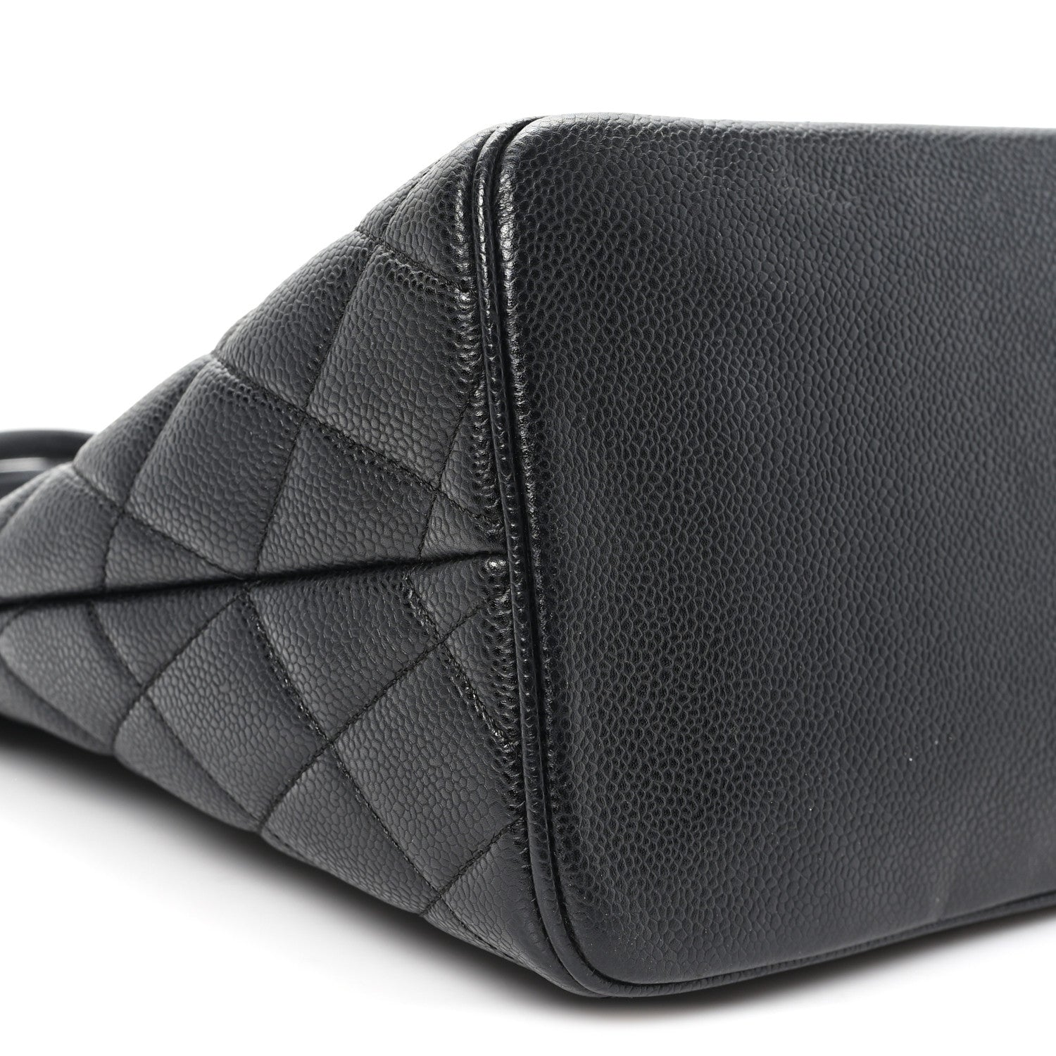 Caviar Quilted Medallion Tote Black