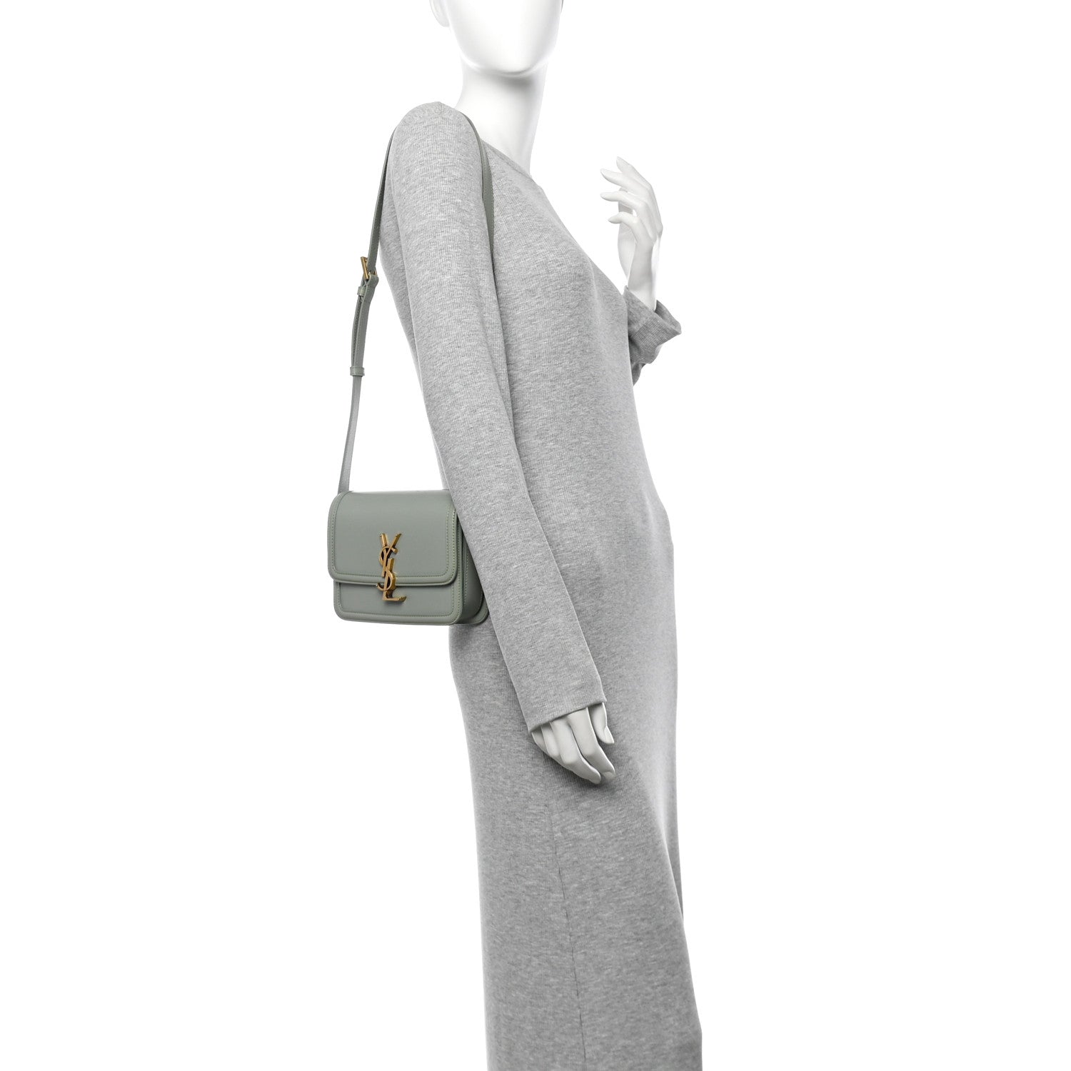 Smooth Calfskin Small Solferino Satchel Acqua