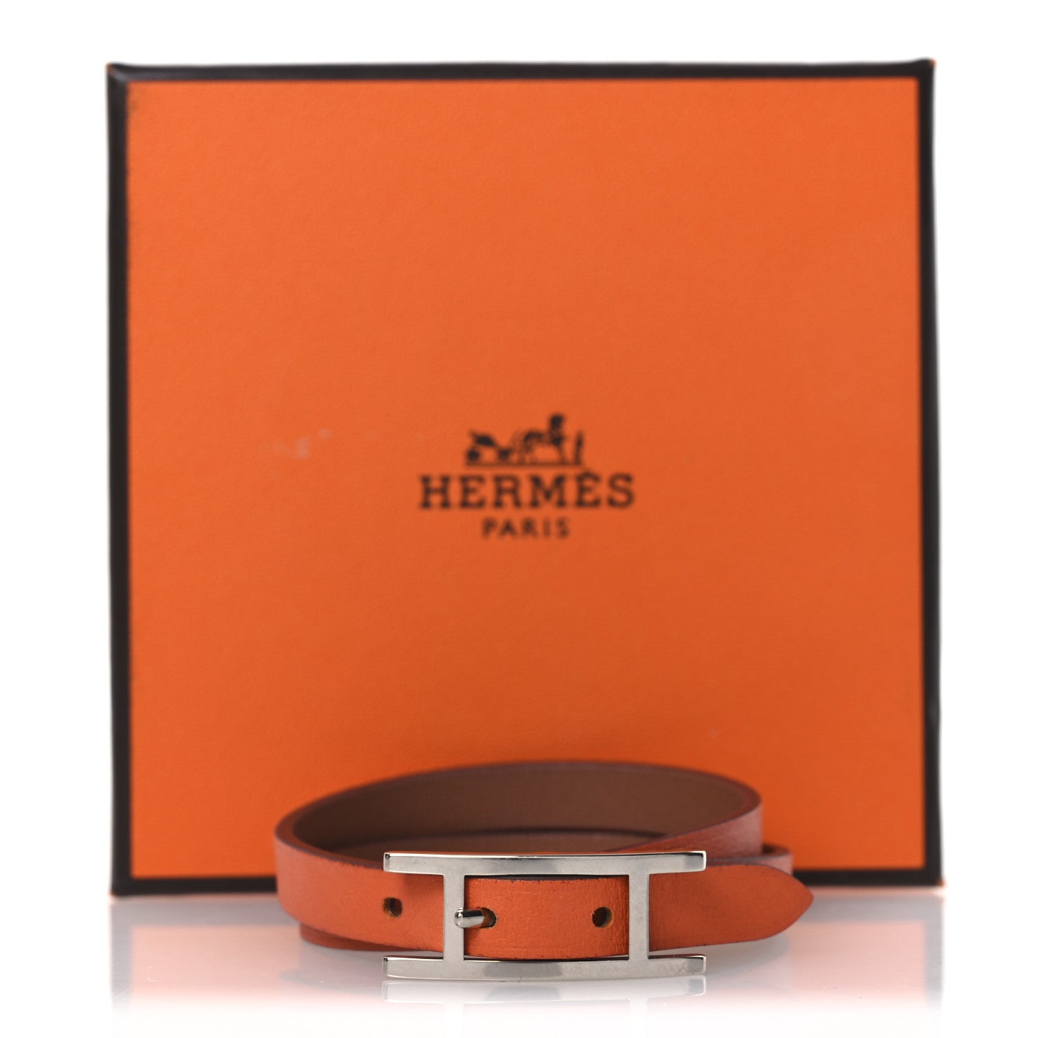 Swift Behapi Double Tour Reversible Bracelet T2 Orange Gold