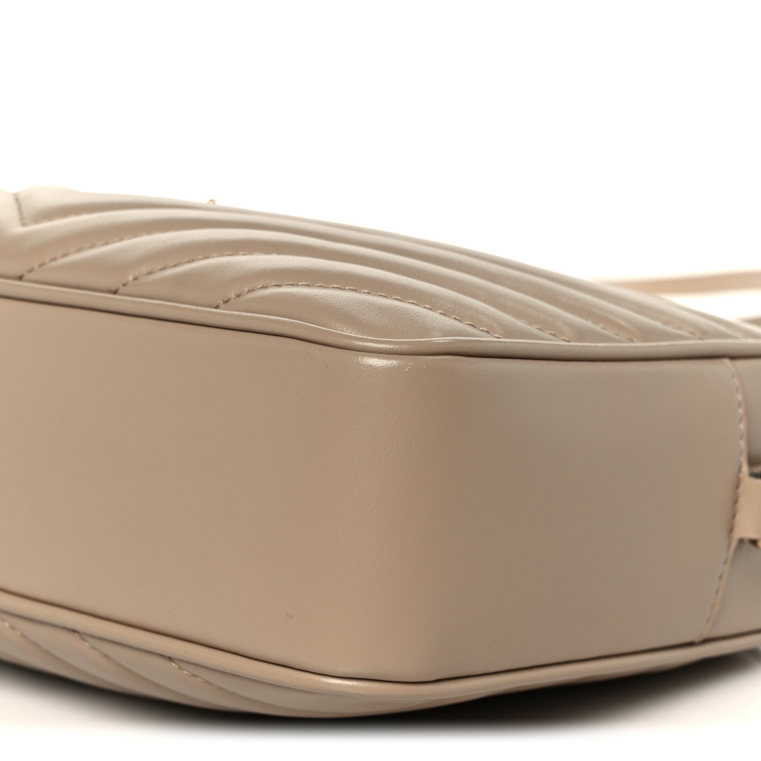 Calfskin Matelasse Monogram Lou Camera Bag Dark Beige