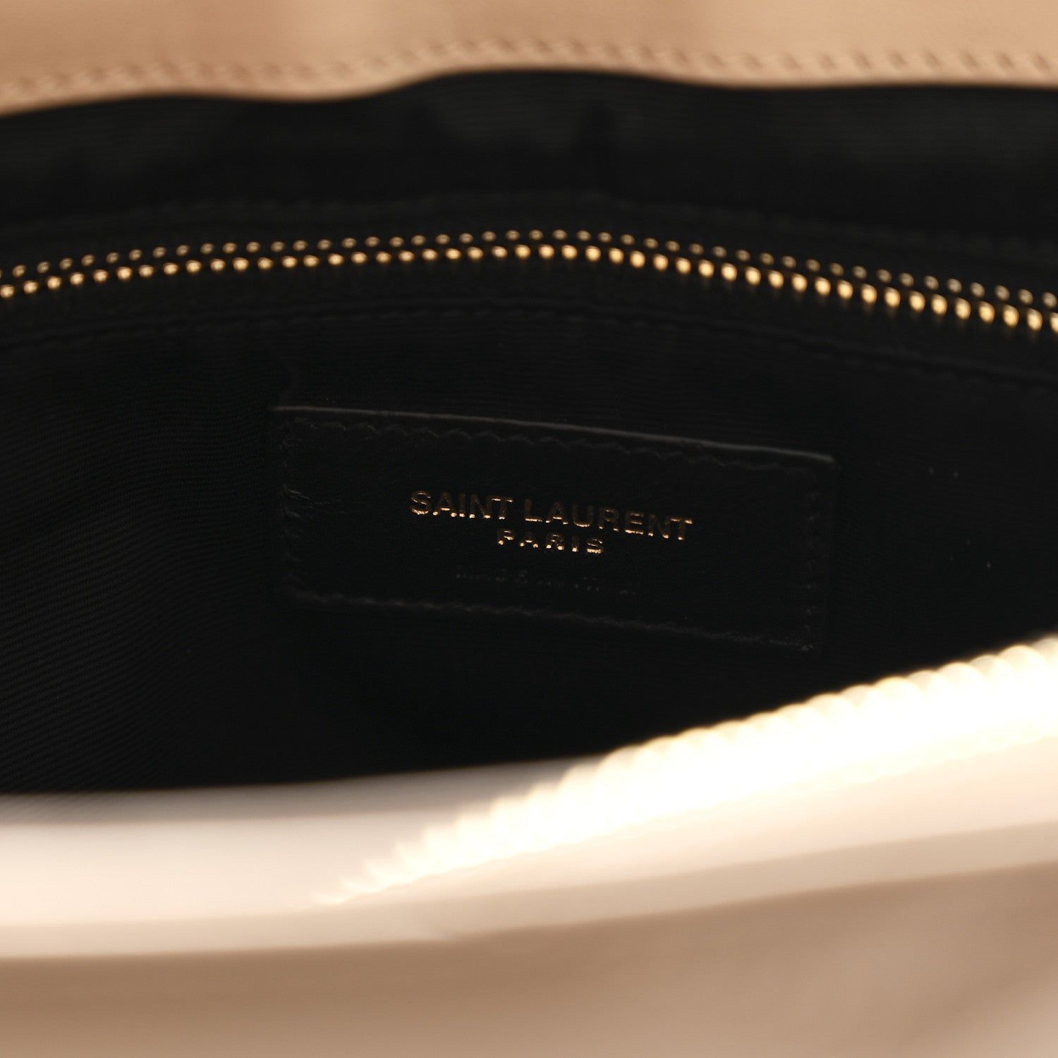Calfskin Matelasse Large Loulou Monogram Chain Satchel Dark Beige
