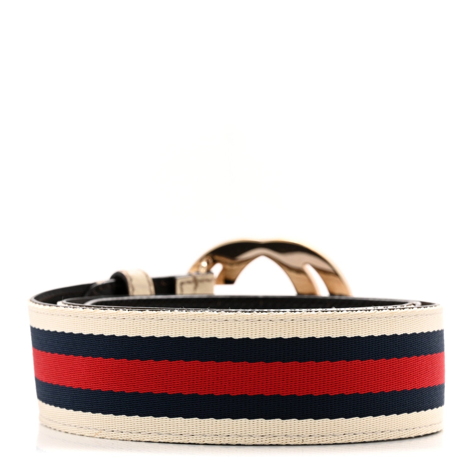 Calfskin Web Interlocking G White 75 30 White