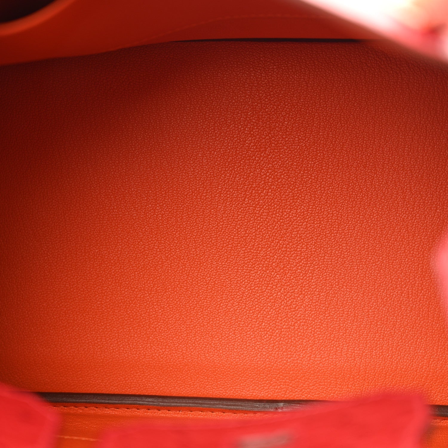 Ostrich Horseshoe Birkin 30 Rouge Vif Orange