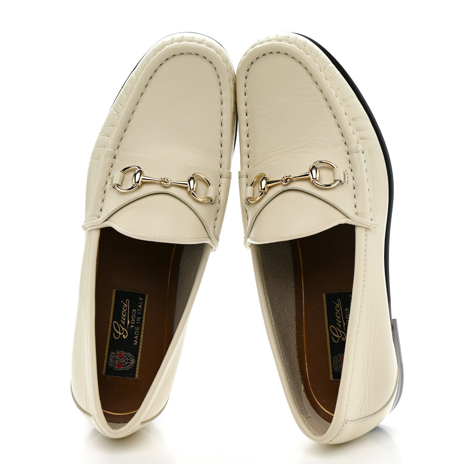 Betis Glamour Calfskin Womens 1953 Horsebit Loafers 37.5 Mystic White