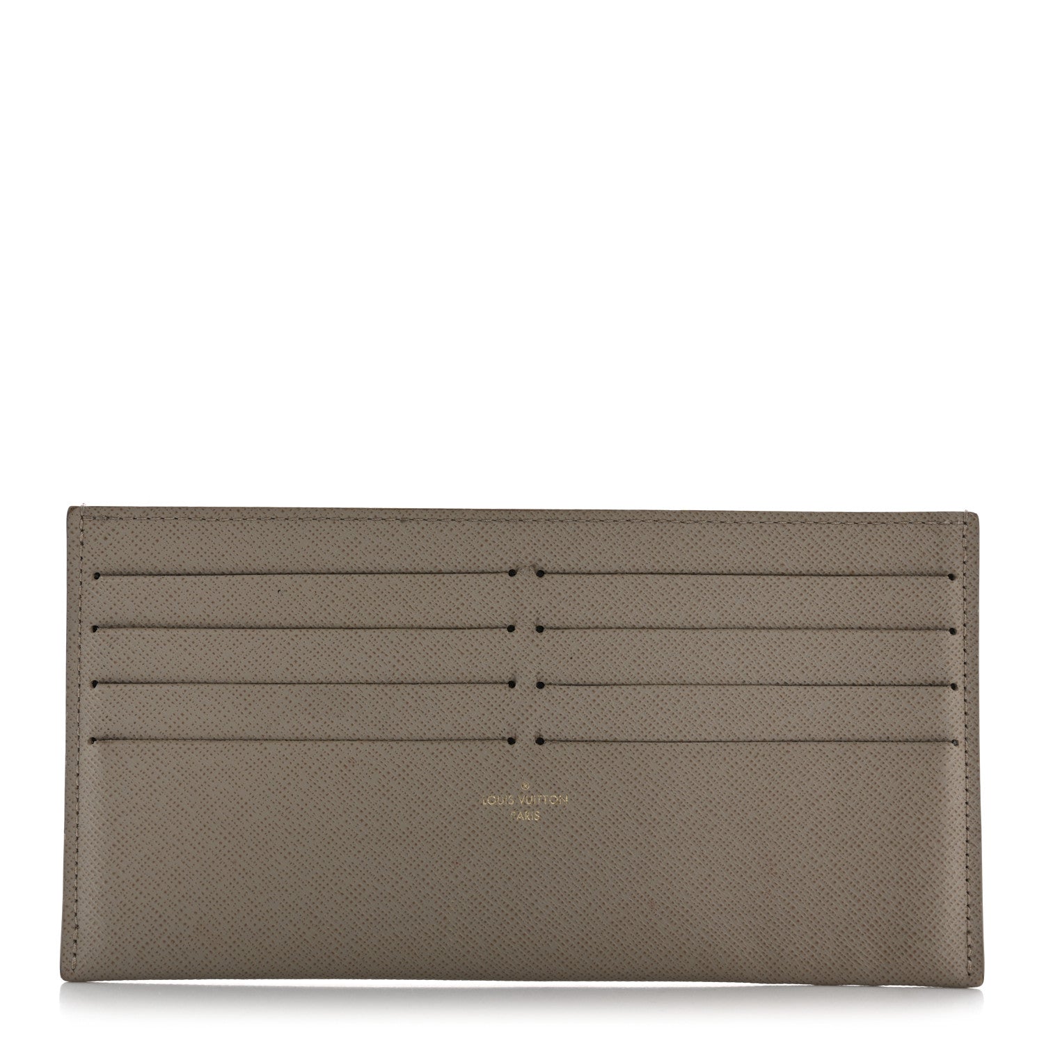 Calfskin Felicie Chain Wallet Card Holder Insert Tourterelle