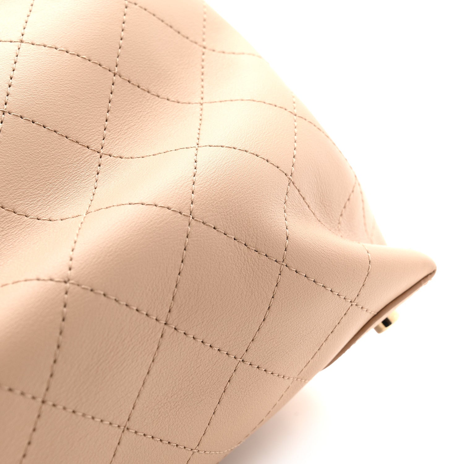 Calfskin Large Serial Shopper Tote Beige