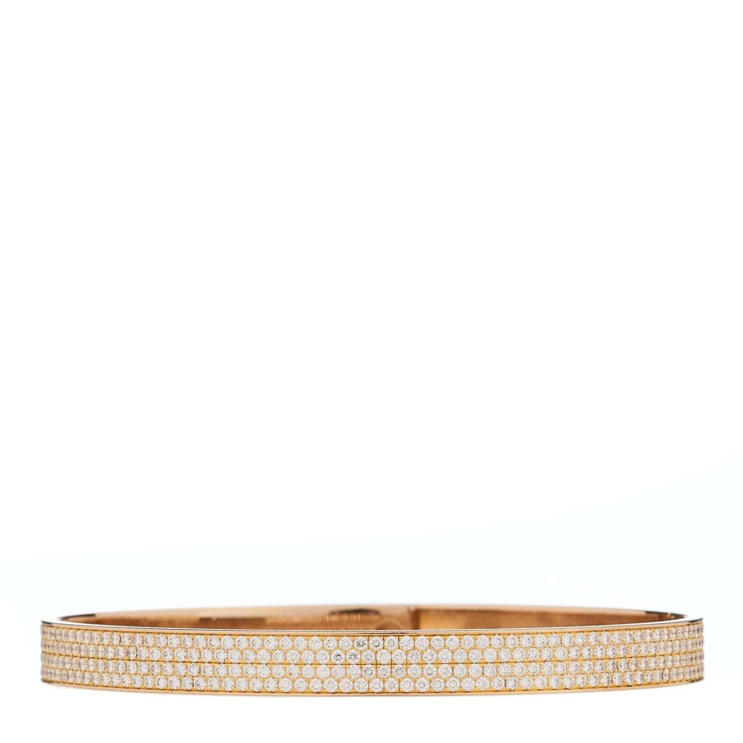 18K Rose Gold Diamond PM Kelly Full Pave Bracelet SH