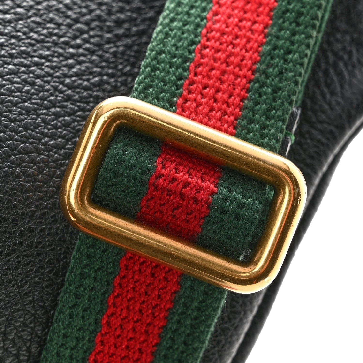 Grained Calfskin Logo Belt Bag Black