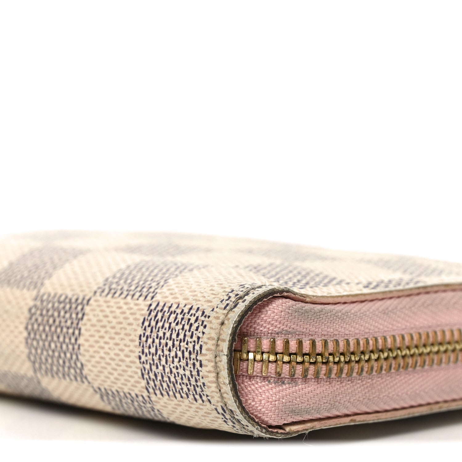 Damier Azur Zippy Wallet Rose Ballerine