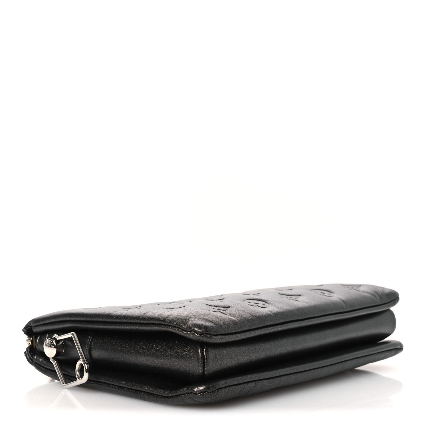 Lambskin Embossed Monogram Coussin PM Anthracite