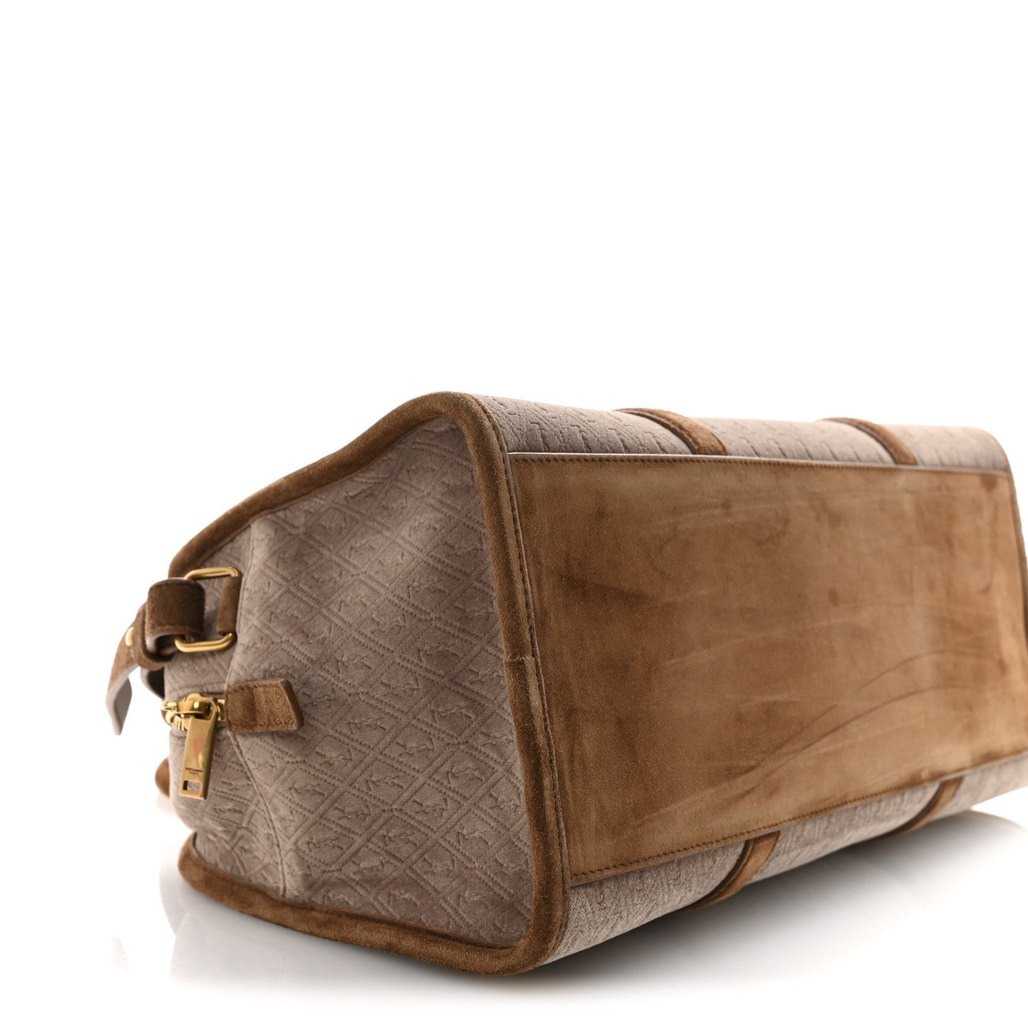 Velvet Suede Le Monogramme Duffle Red Cigar