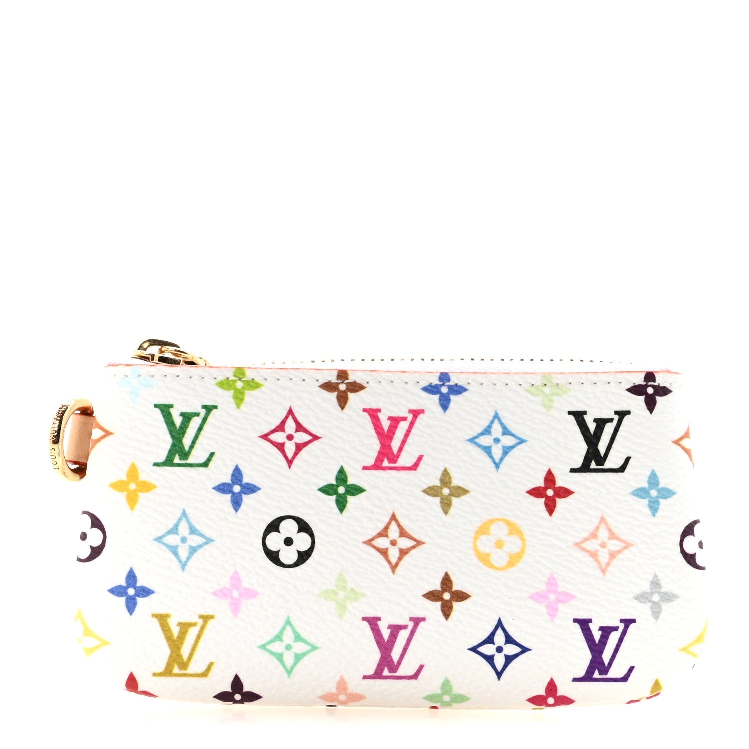 LV X TM Monogram Multicolor Phone Holder White