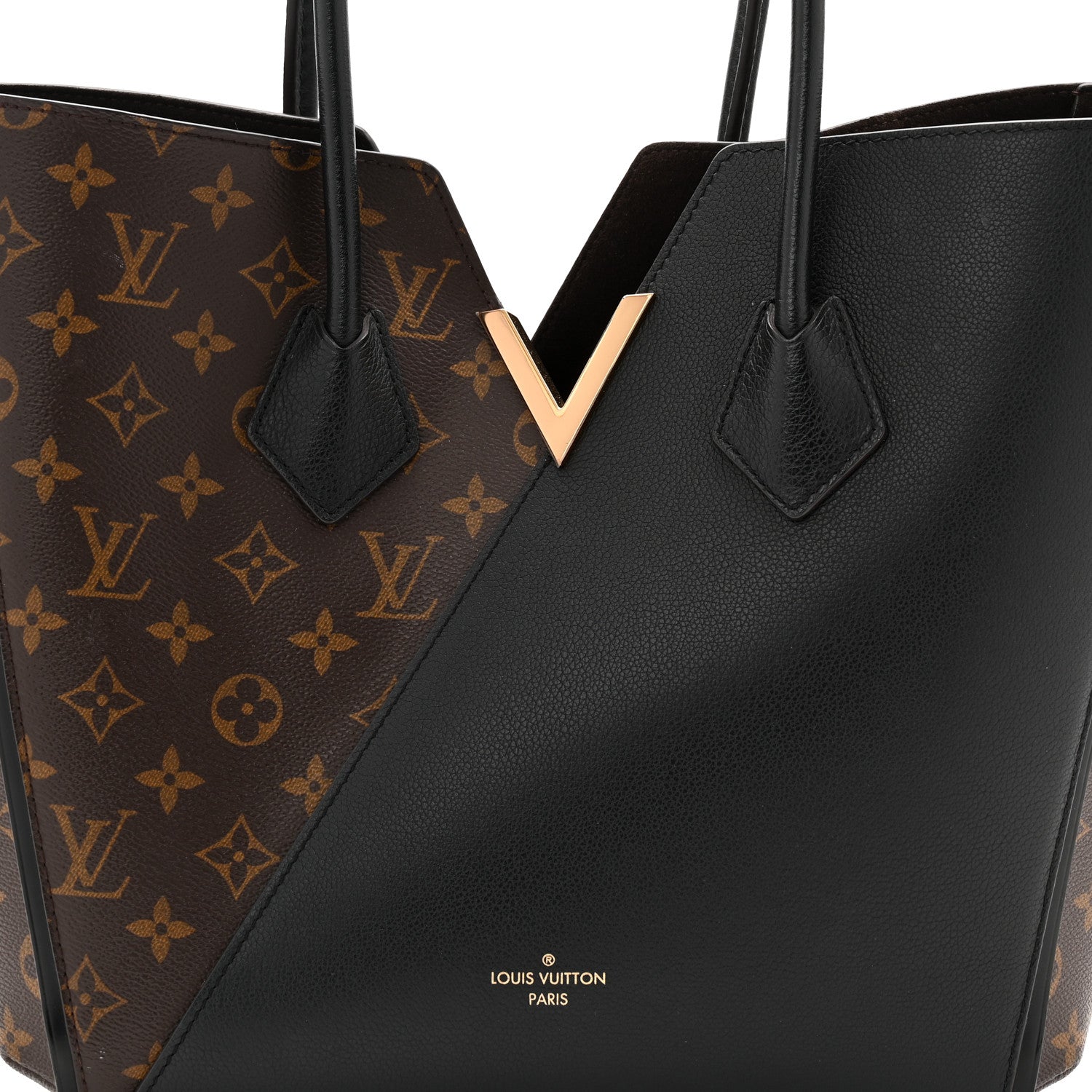 Calfskin Monogram Kimono Tote Black
