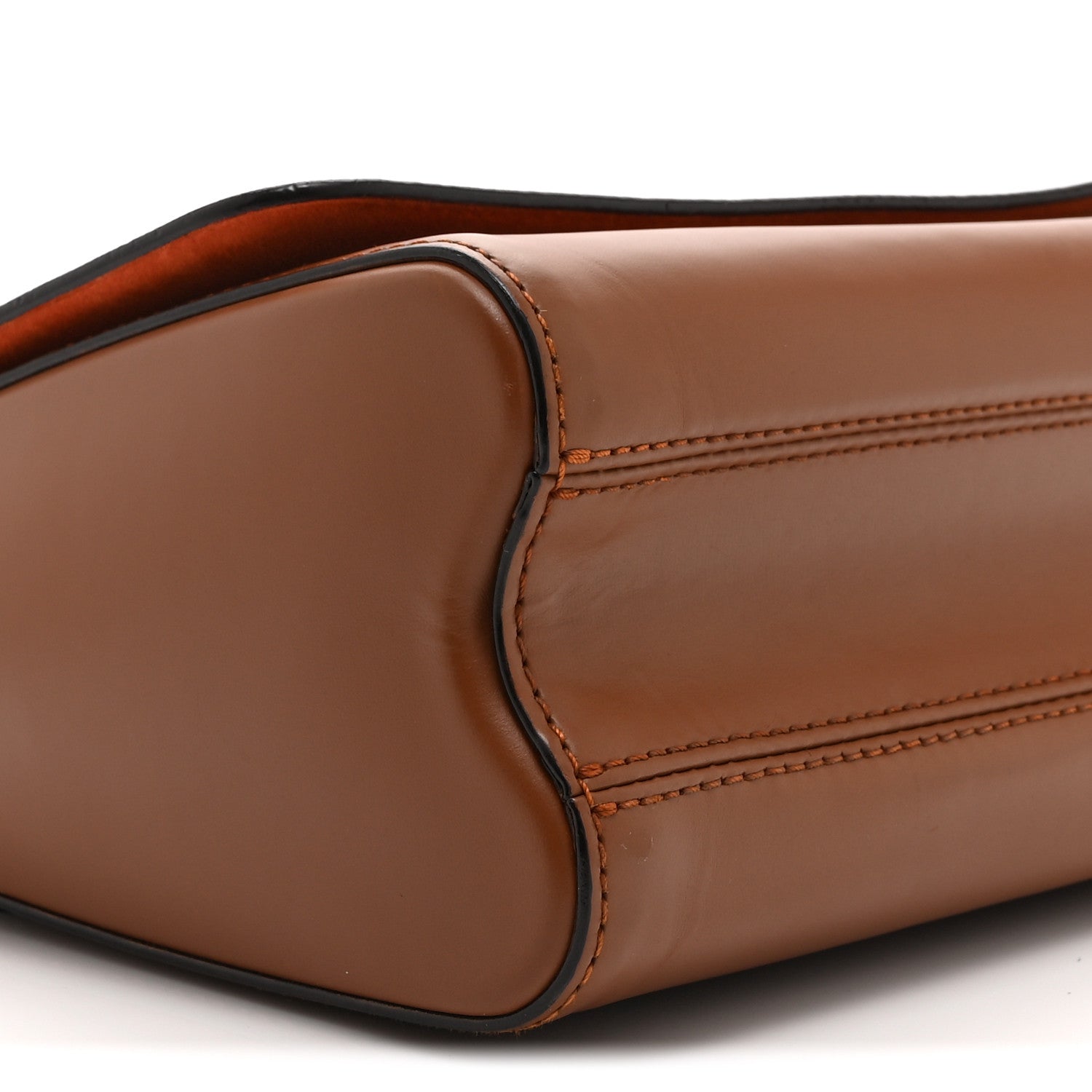 Calfskin Catogram Twist Shoulder Bag MM Marron