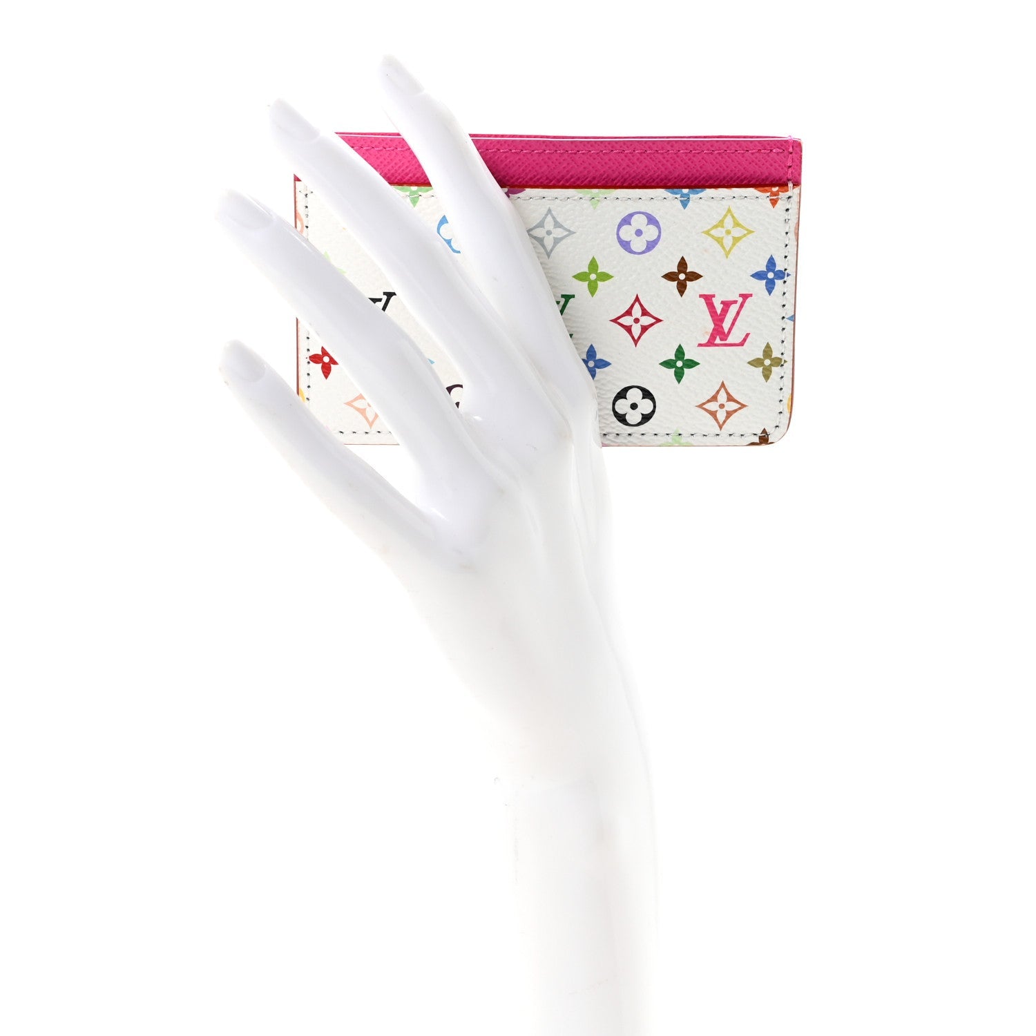 LV X TM Monogram Multicolor Card Holder Kawaii Pink