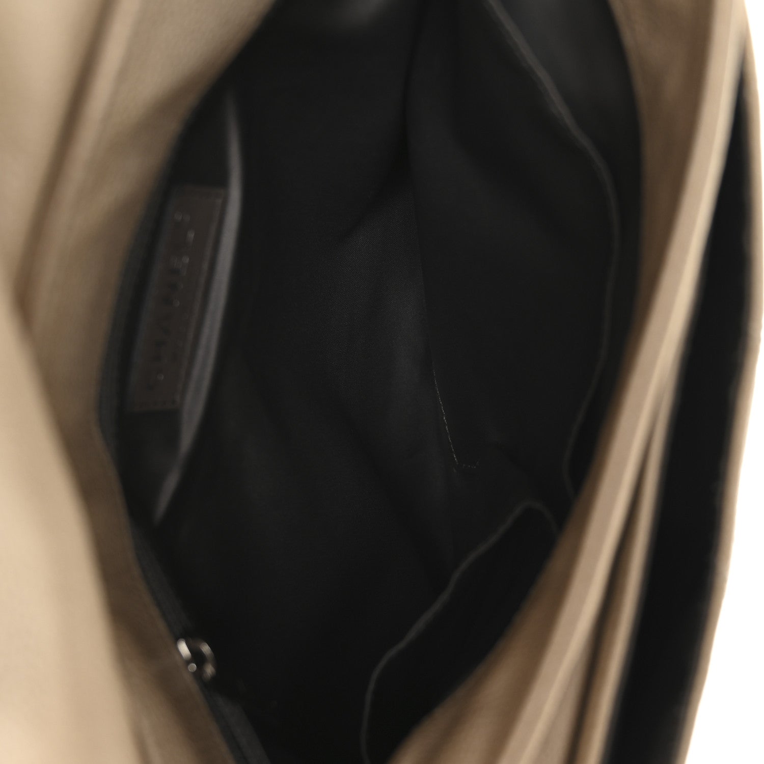 Glazed Caviar Coco Rider Flap Hobo Beige