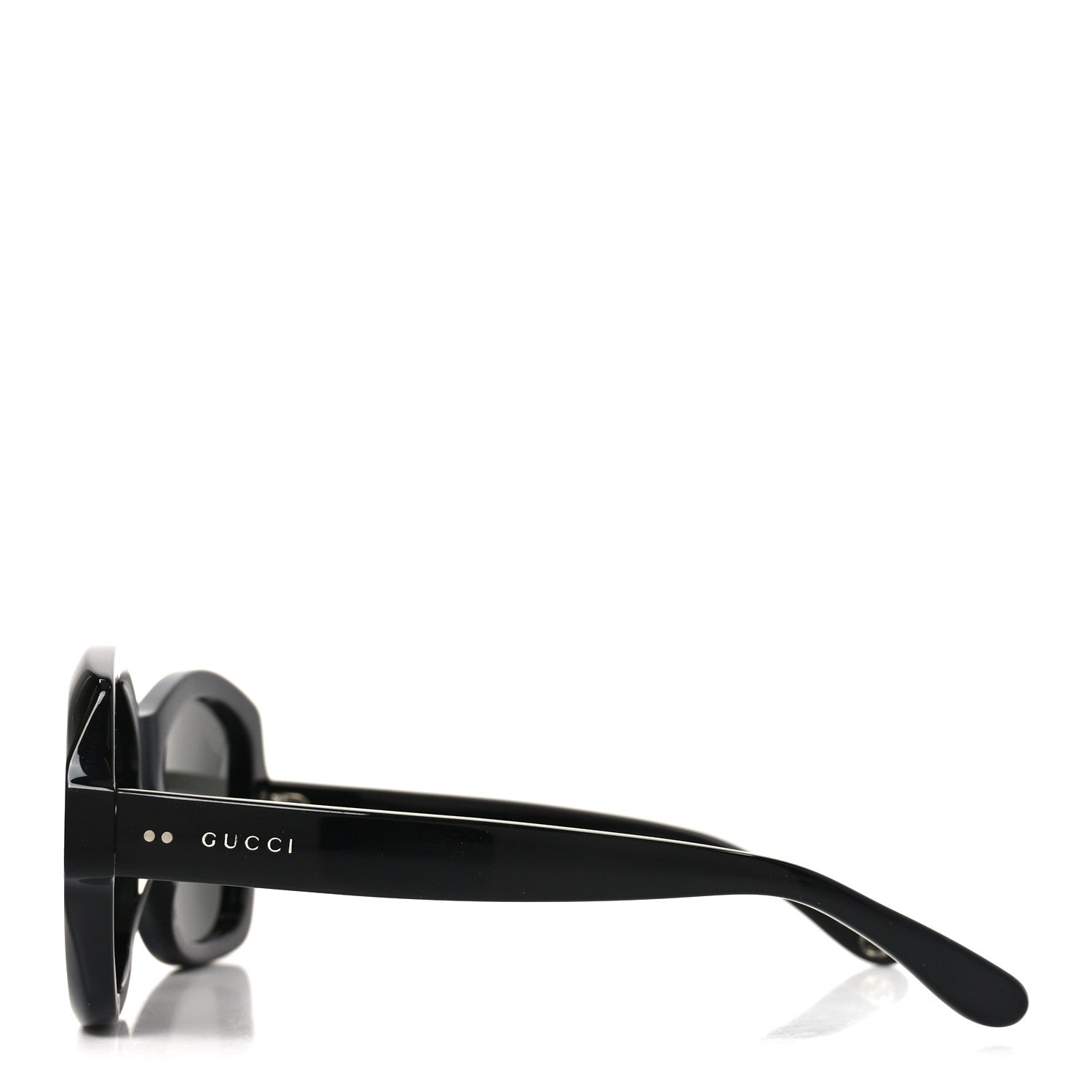 Acetate Rectangle Frame Sunglasses GG0624S Black