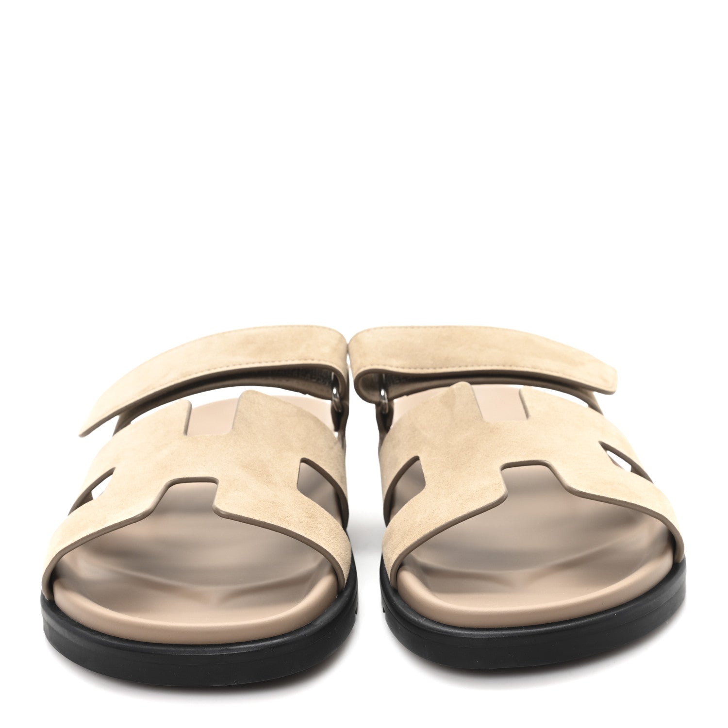 Suede Goatskin Womens Chypre Sandals 41 Beige Sable